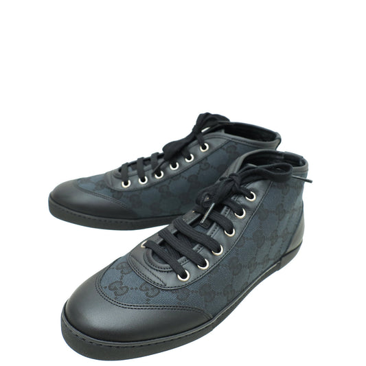 Gucci Black GG High Top Sneaker 37