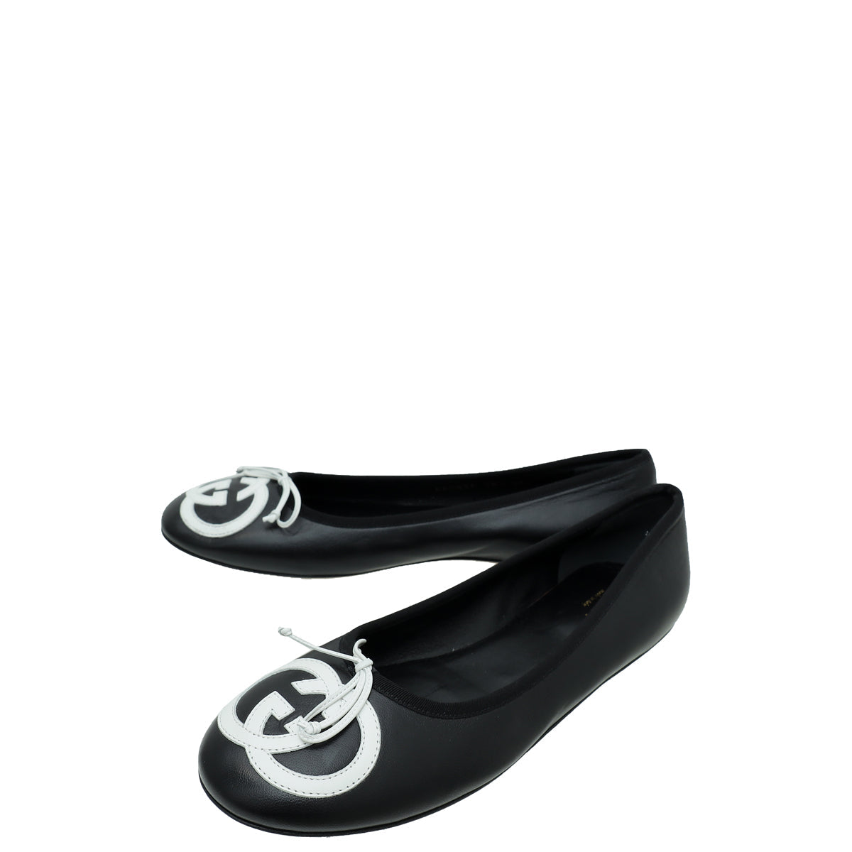 Gucci Bicolor GG Interlocking Flat Ballerina 38.5
