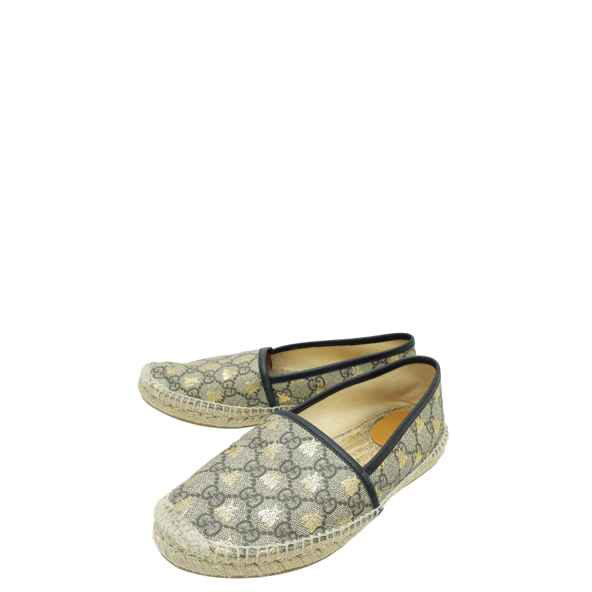 Gucci Tricolor GG Supreme Bees Espadrille 38