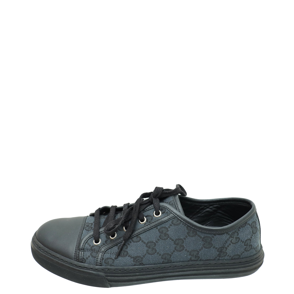 Gucci Black GG Low Top Sneakers 8