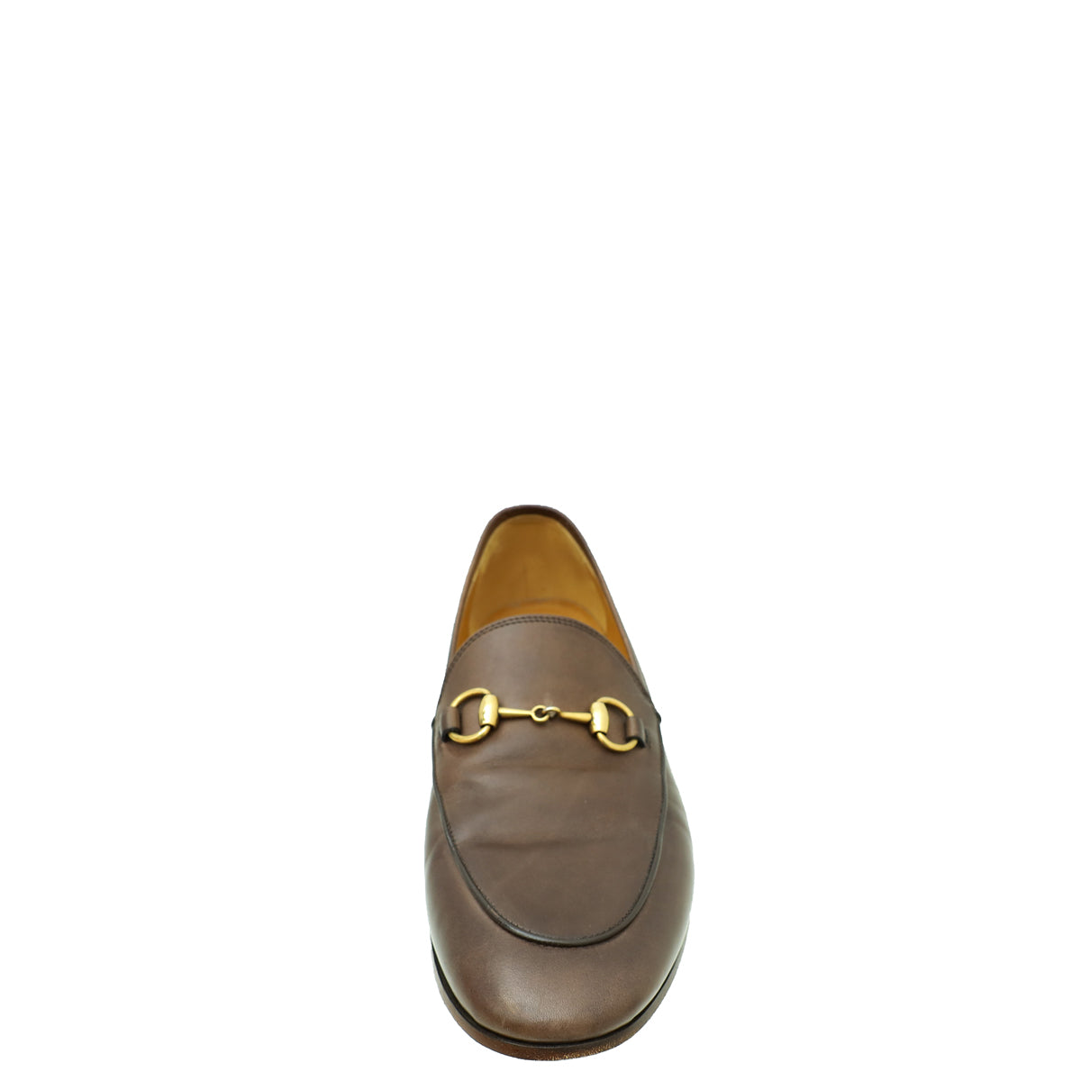 Gucci Brown Horsebit Jordaan Loafer 37.5