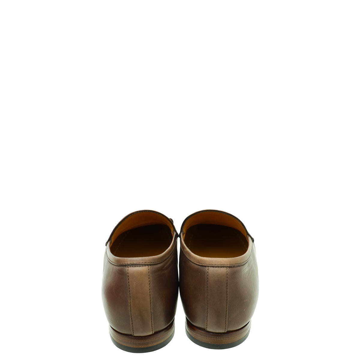Gucci Brown Horsebit Jordaan Loafer 37.5