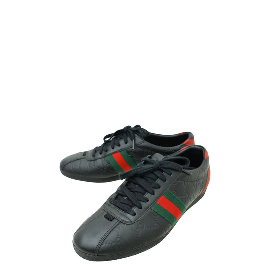 Gucci Bicolor Guccissima Web Low Top Sneakers 37