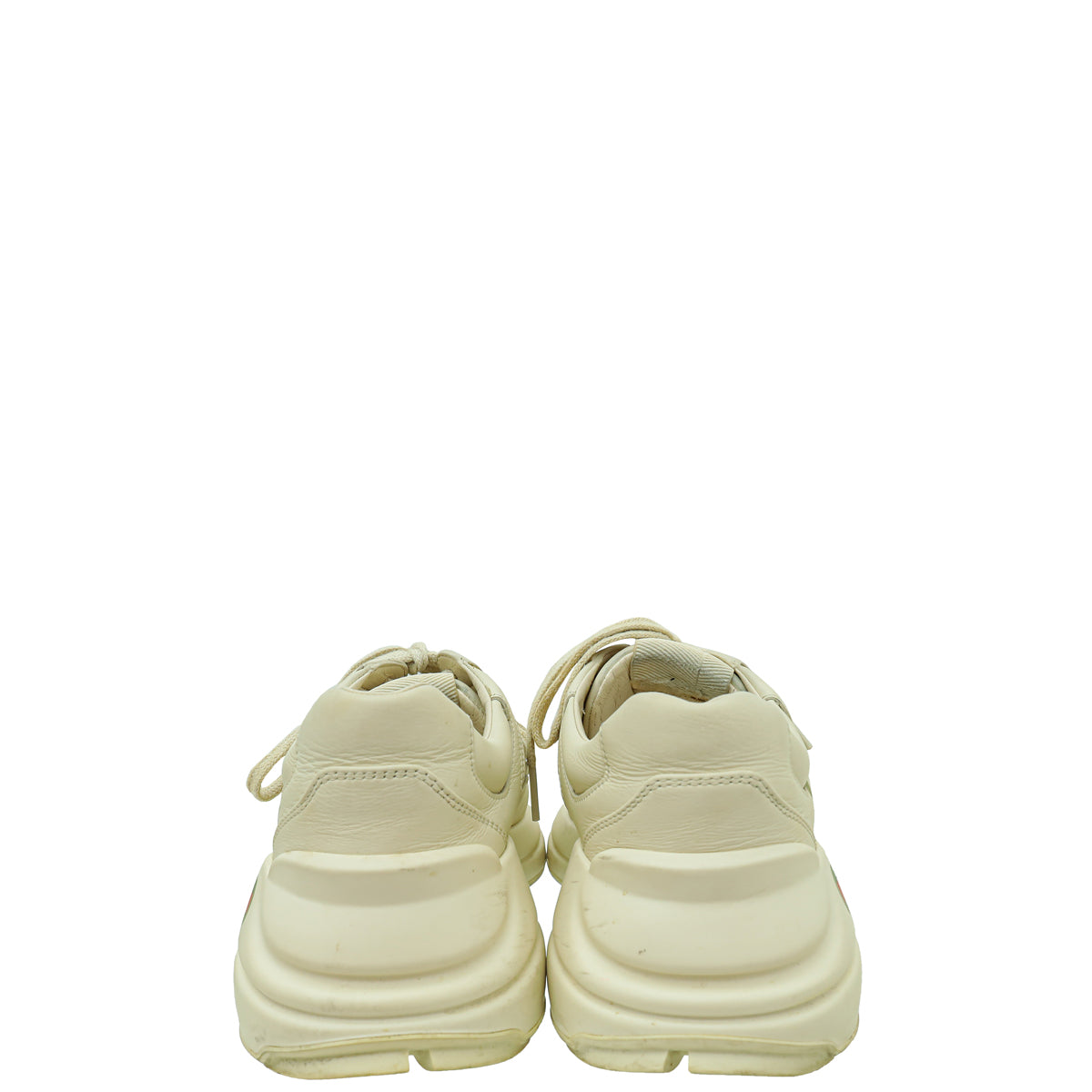Gucci Ivory Logo Rhyton Trainer Sneakers 37.5