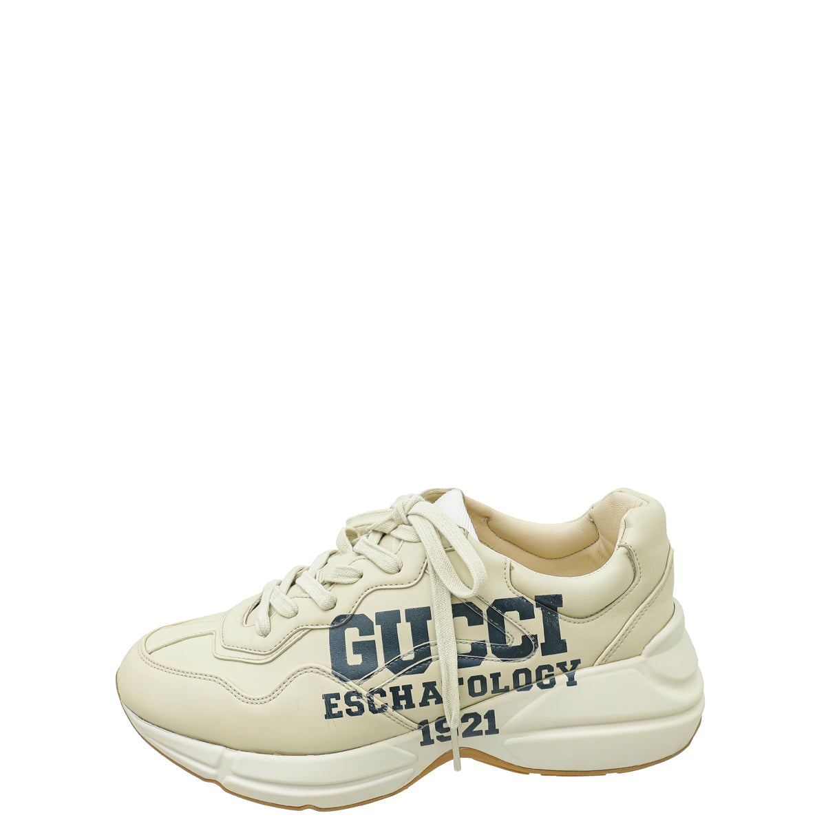 Gucci Ivory Rhyton Eschatology 1921 Print Sneaker 39
