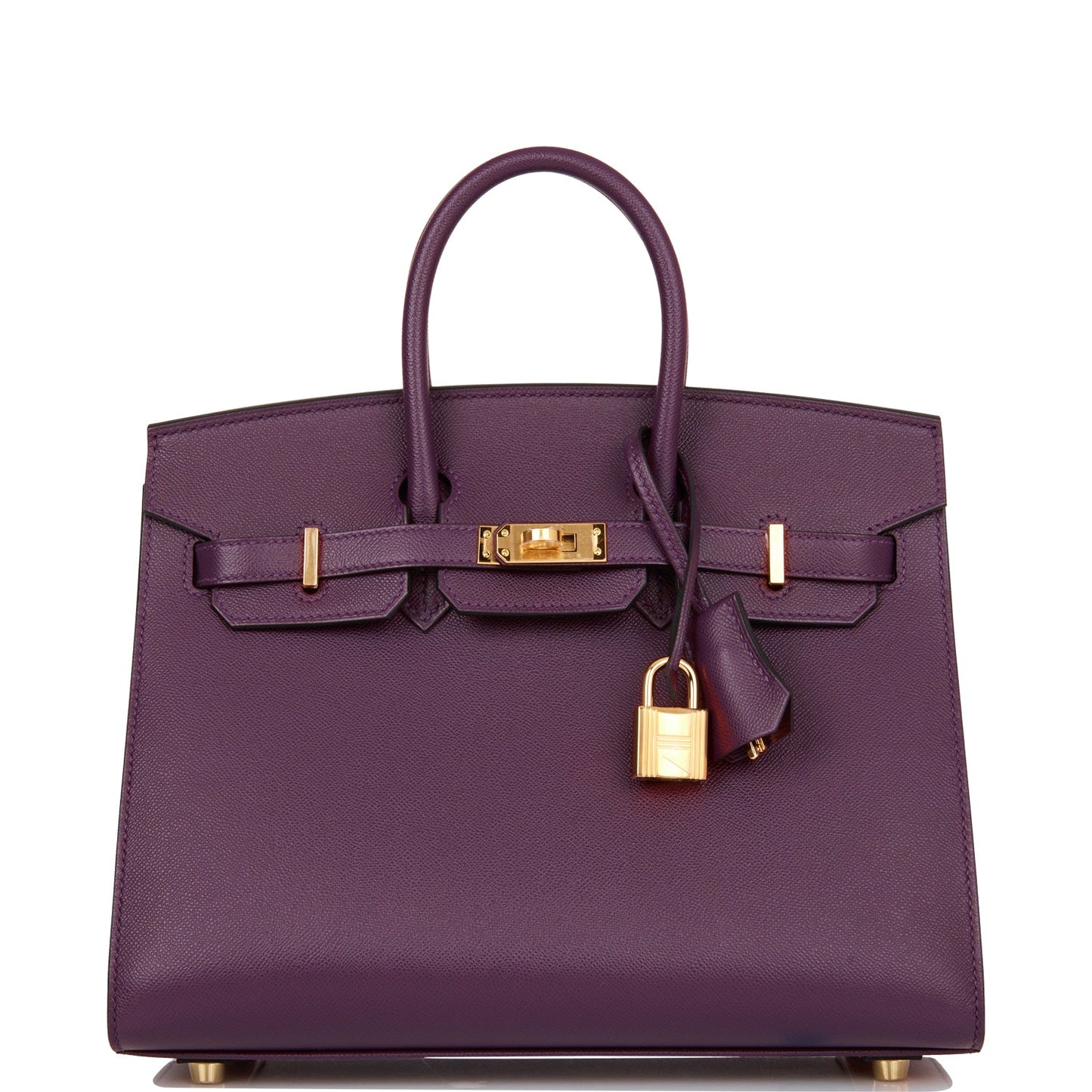 Hermes Birkin 25 Sellier Cassis Veau Madame Gold Hardware