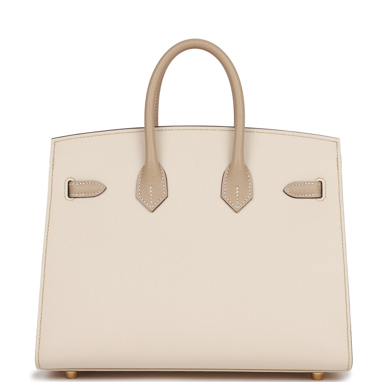 Hermes Birkin 25 Sellier Craie and Trench Epsom Permabrass Hardware