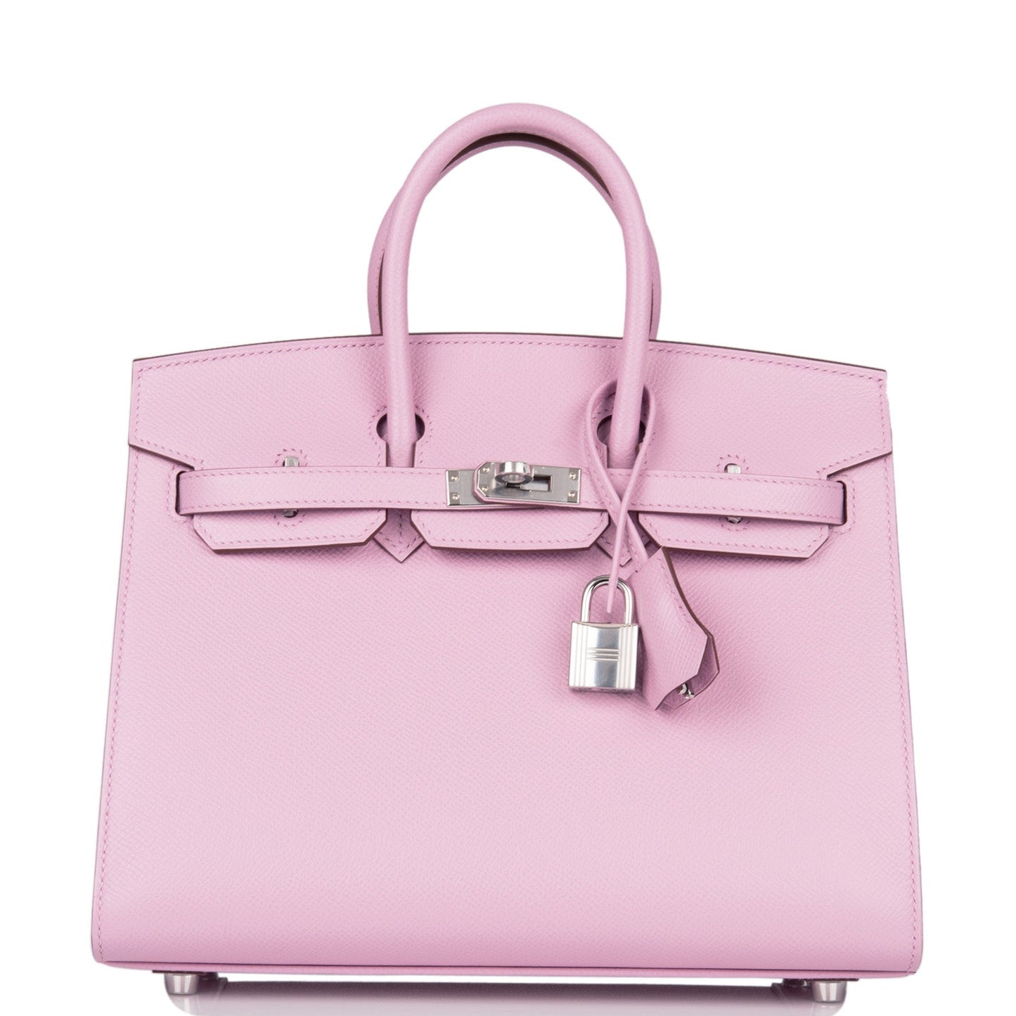 Hermes Birkin 25 Sellier Mauve Sylvestre Epsom Palladium Hardware