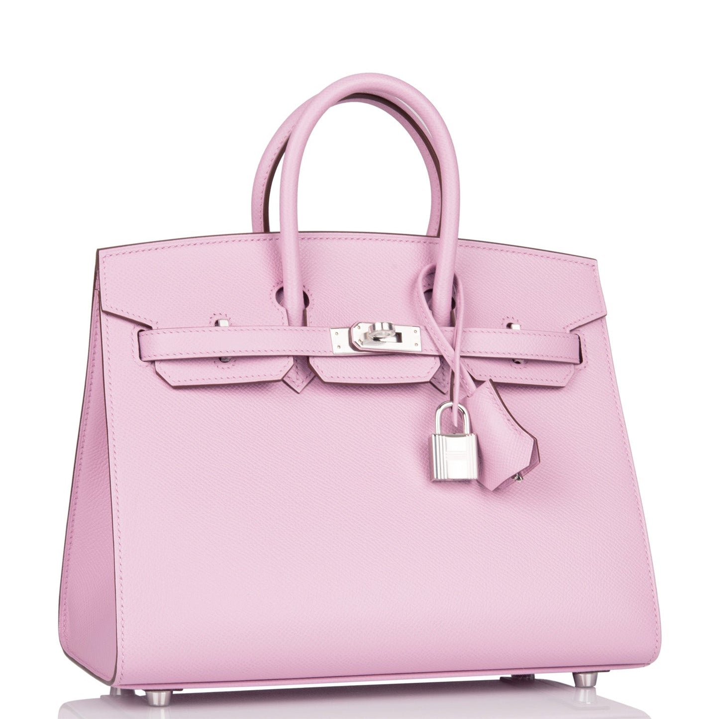 Hermes Birkin 25 Sellier Mauve Sylvestre Epsom Palladium Hardware
