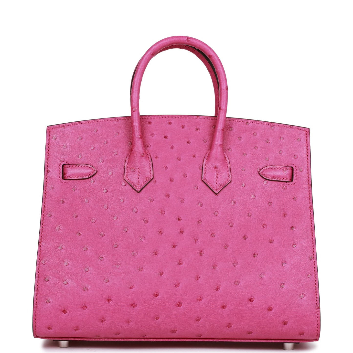 Hermes Birkin 25 Sellier Rose Pourpre Ostrich Palladium Hardware