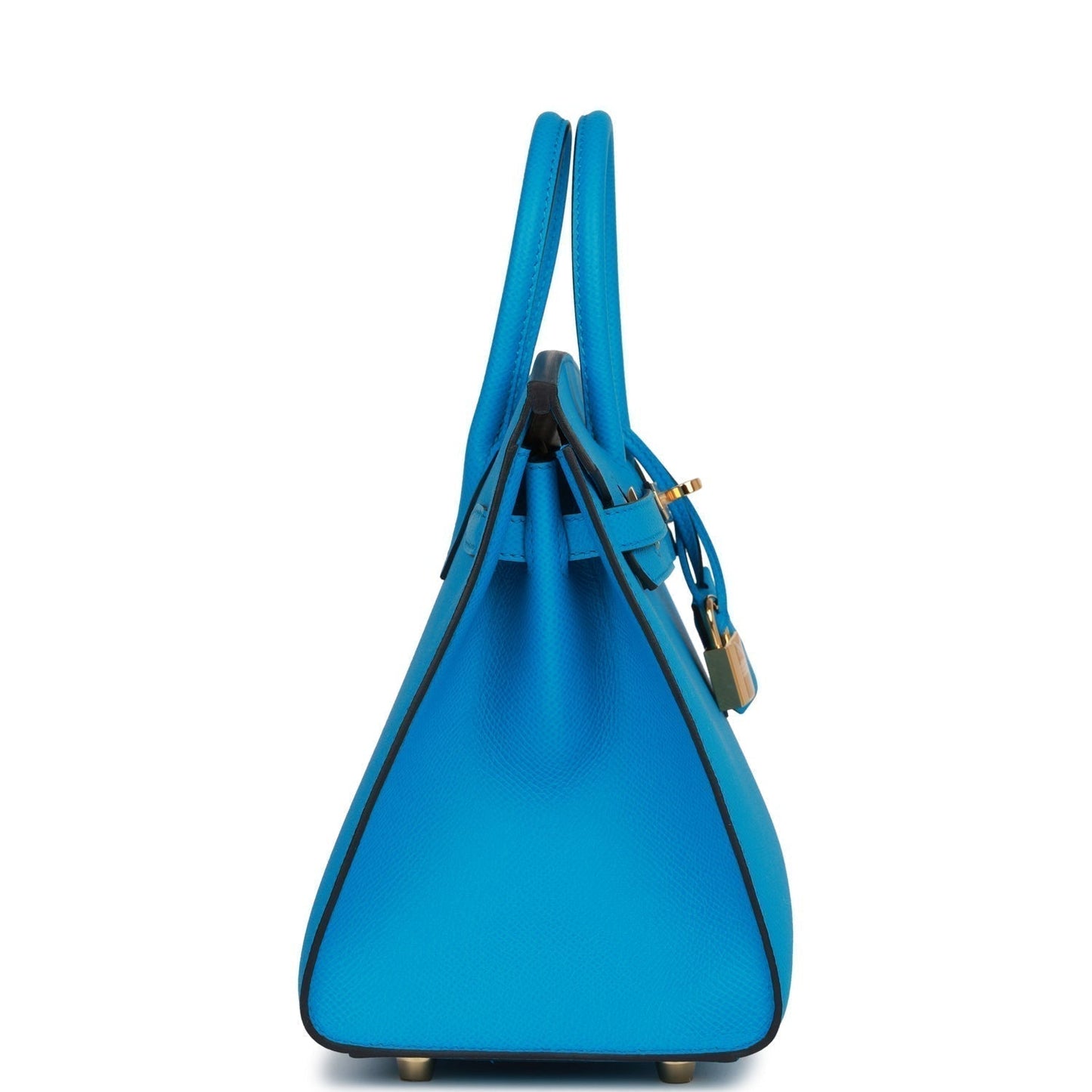 Hermes Birkin 25 Sellier Bleu Frida Epsom Gold Hardware