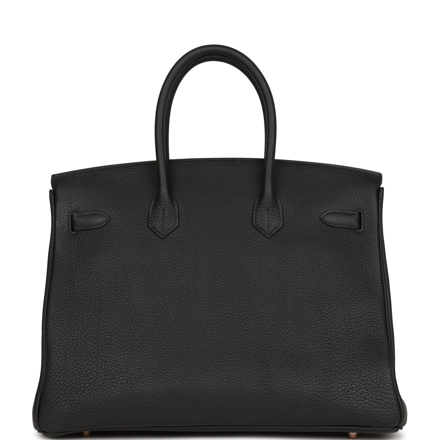 Luxury Hermes Birkin 35 Black Togo Rose Gold Hardware