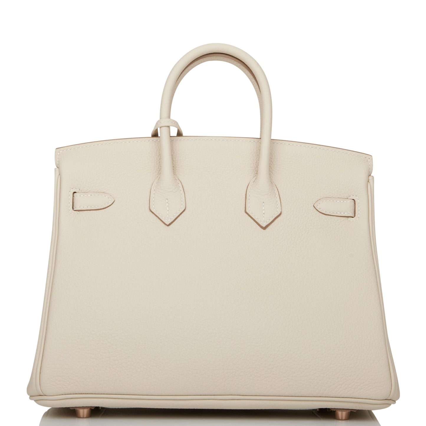 Hermes Birkin 25 Craie Togo Rose Gold Hardware