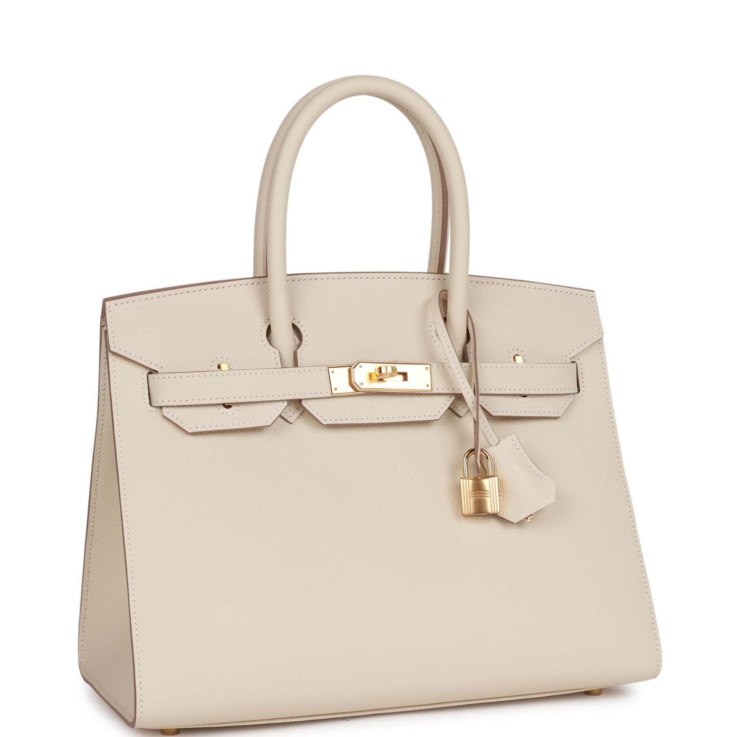Hermes Birkin 30 Sellier Craie Epsom Gold Hardware