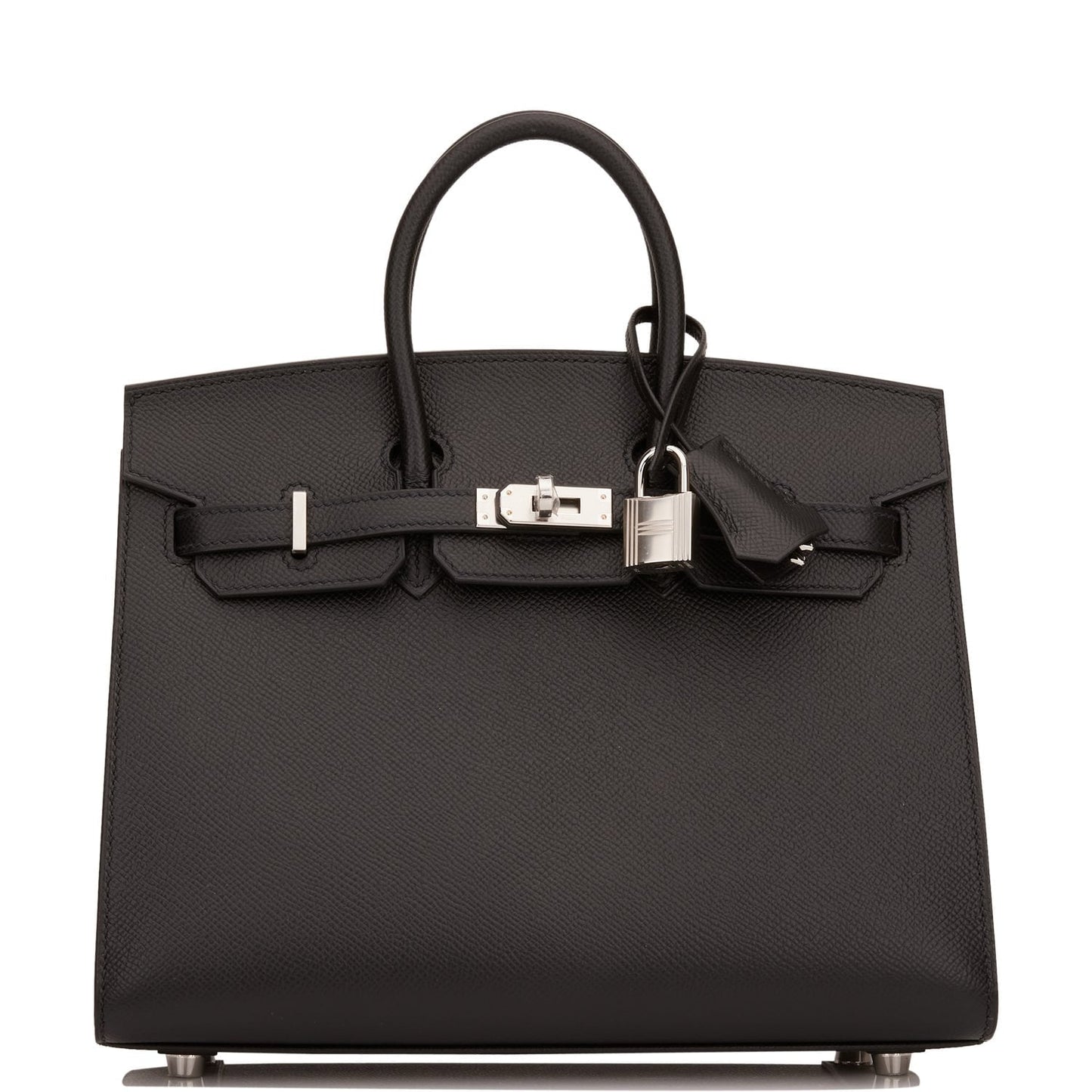 Hermes Birkin 25 Sellier Black Epsom Palladium Hardware