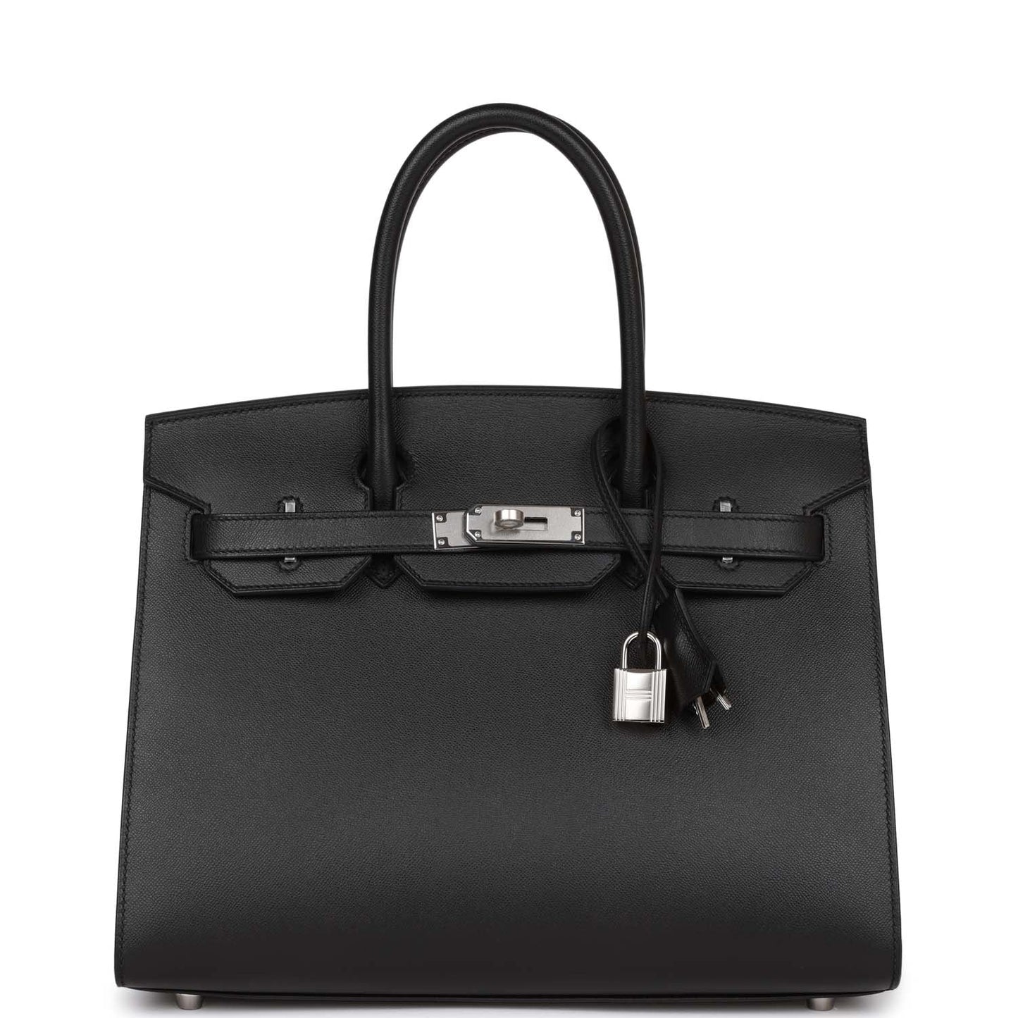 Hermes Birkin 30 Sellier Black Madame Palladium Hardware