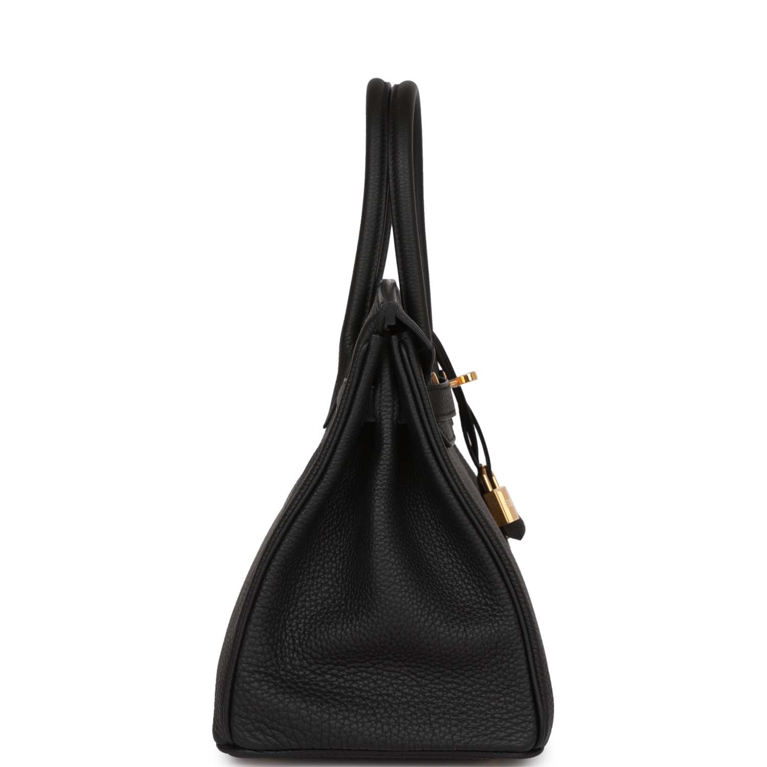 HermesBirkin 30 Black Togo Gold Hardware