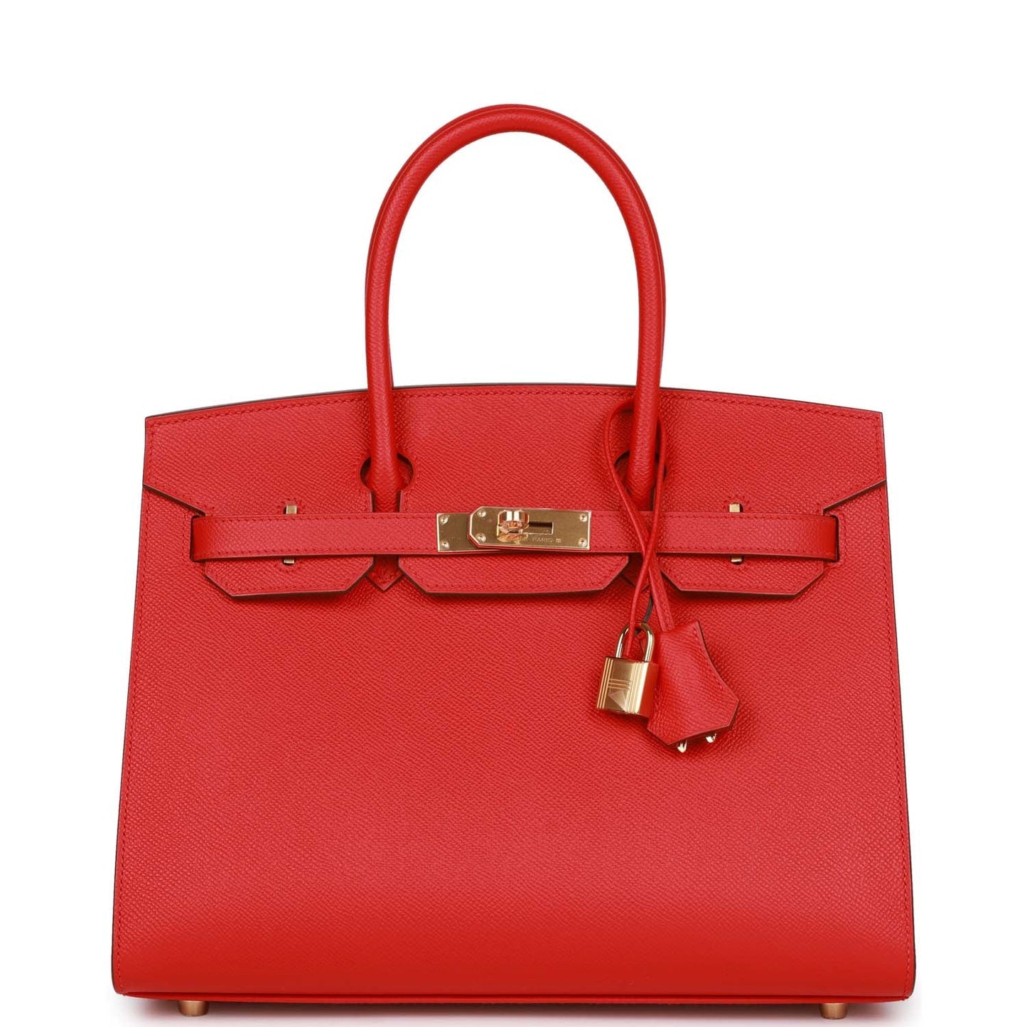 Hermes Birkin 30 Sellier Rouge Casaque Epsom Gold Hardware