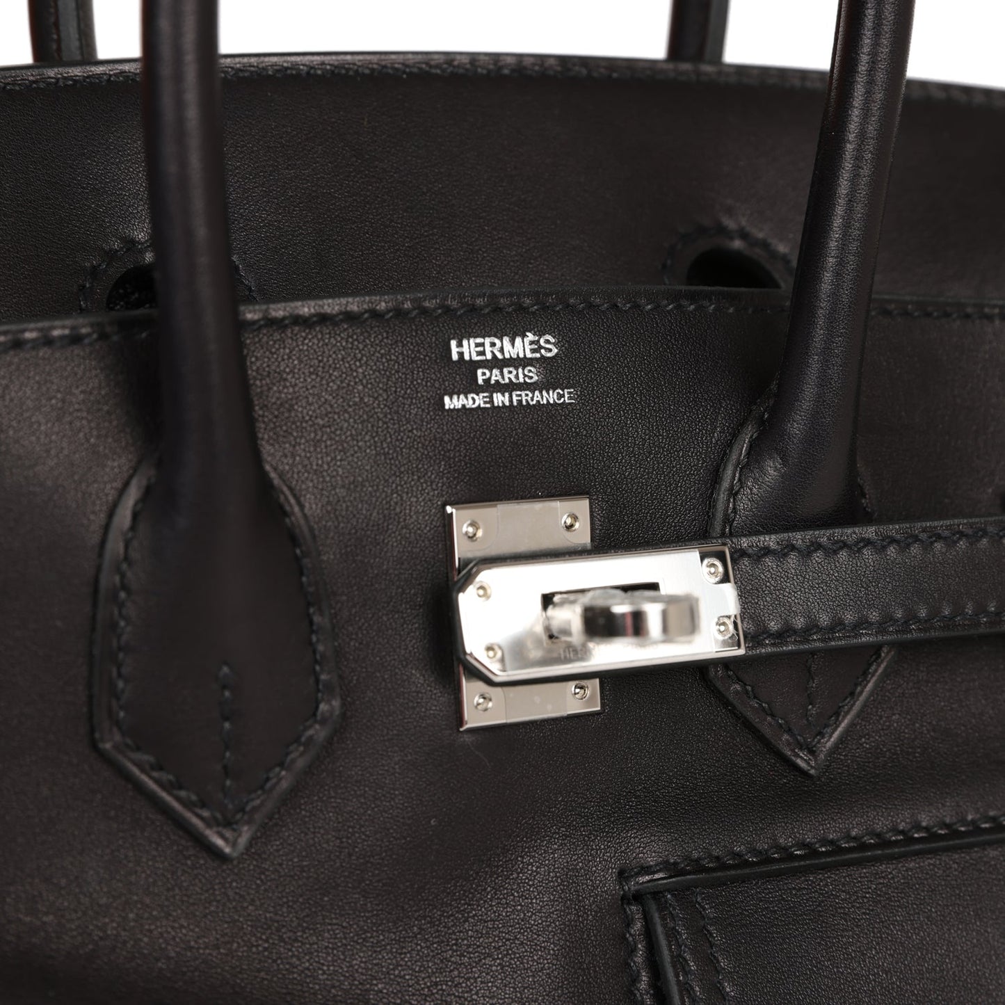 Luxury Hermes Limited Edition Birkin Rock 25 Black Volupto Palladium Hardware