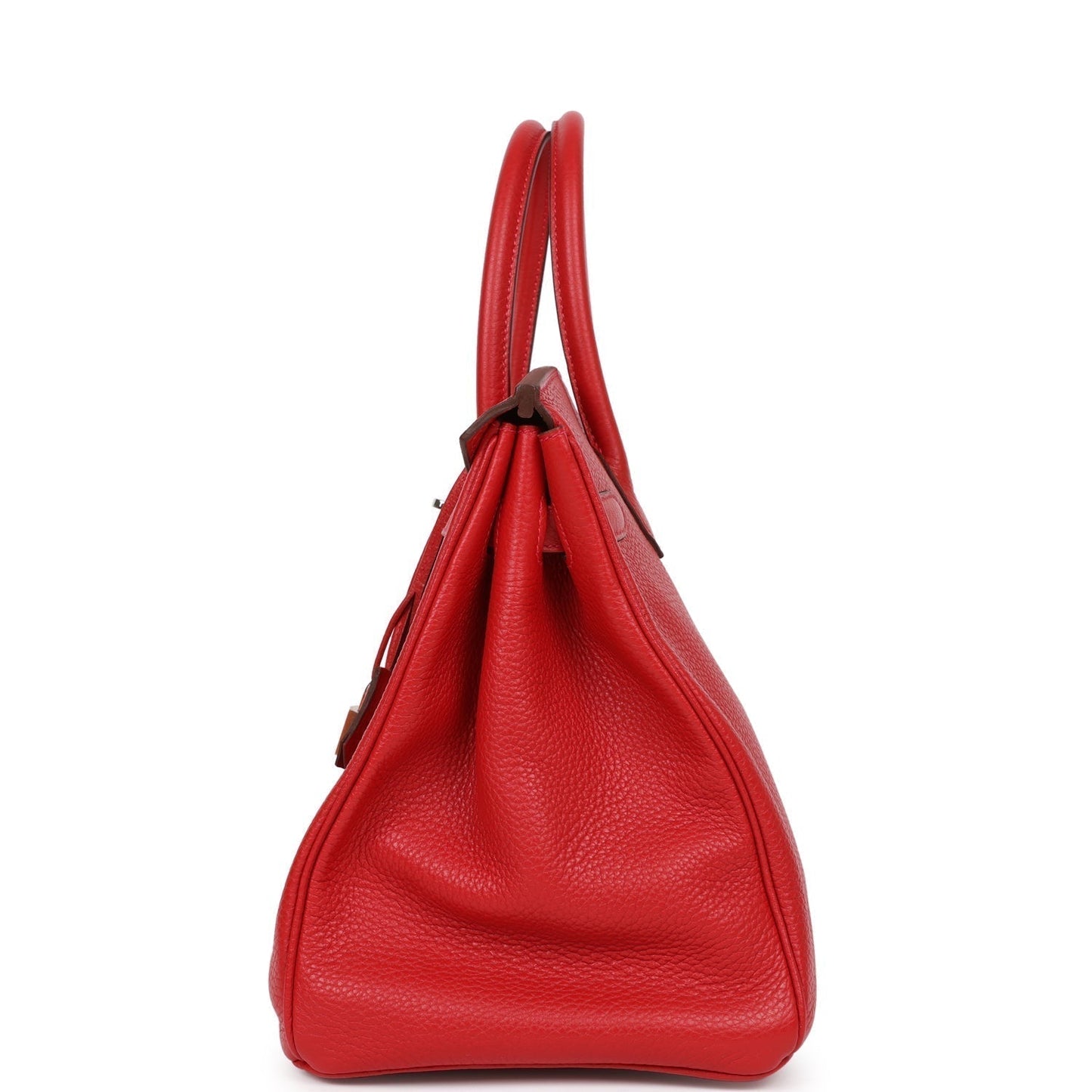 Hermes Birkin 35 Rouge Casaque Clemence Palladium Hardware