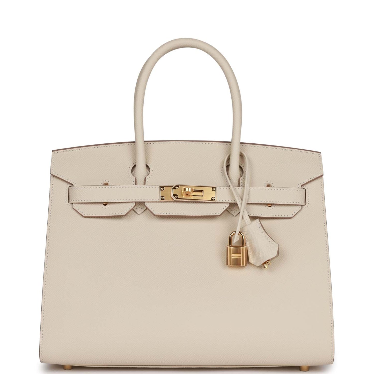 Hermes Birkin 30 Sellier Craie Epsom Gold Hardware