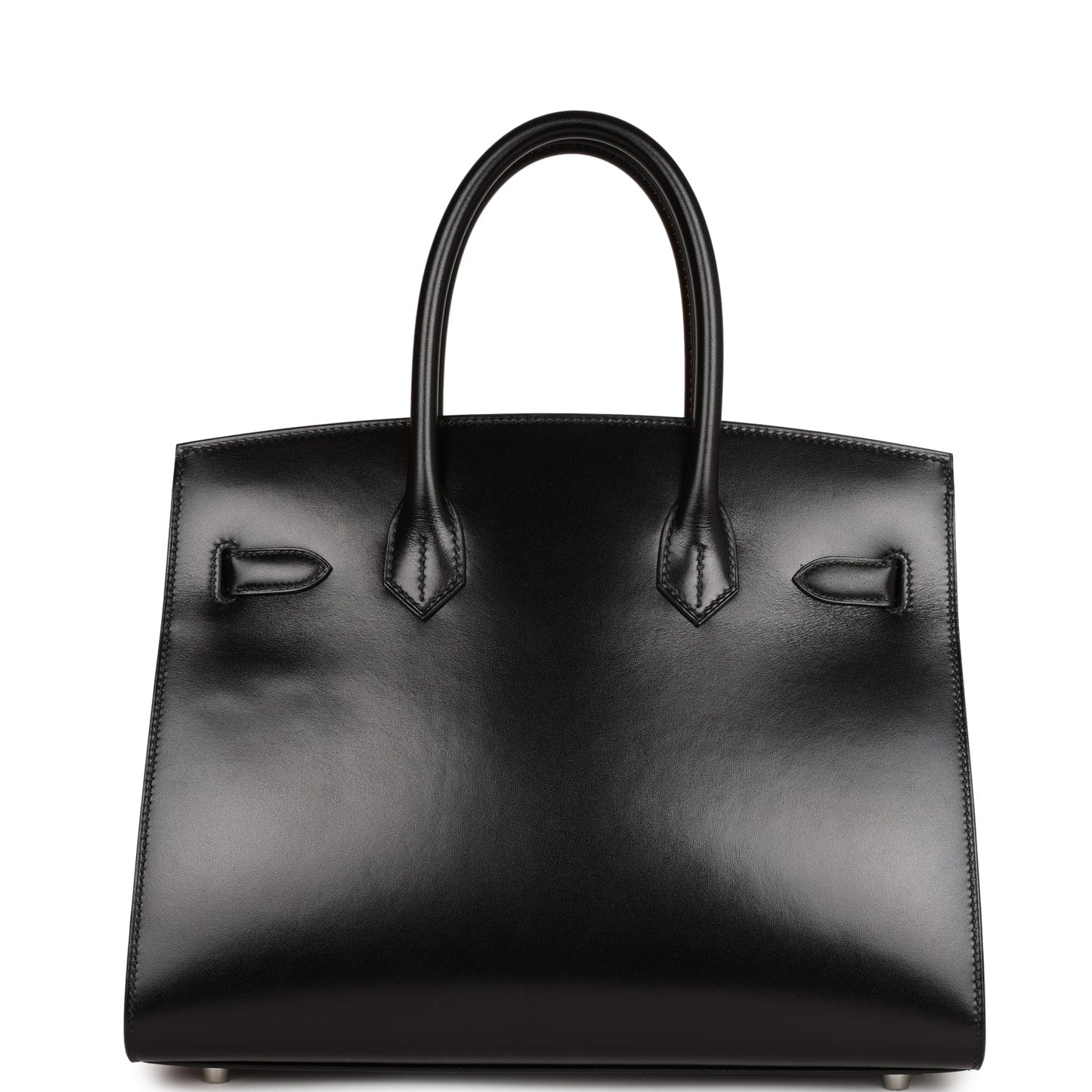 Luxury Hermes Birkin Sellier 30 Black Box Palladium Hardware