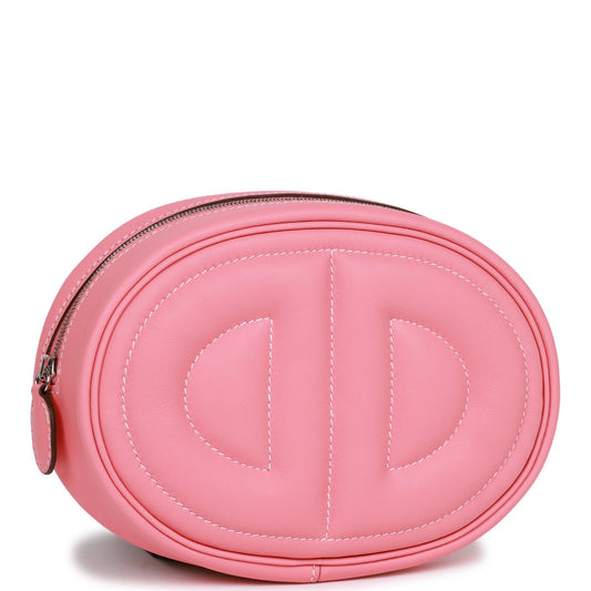 Luxury Hermes In-The-Loop Belt Bag Rose D'Ete Verso Swift Palladium Hardware