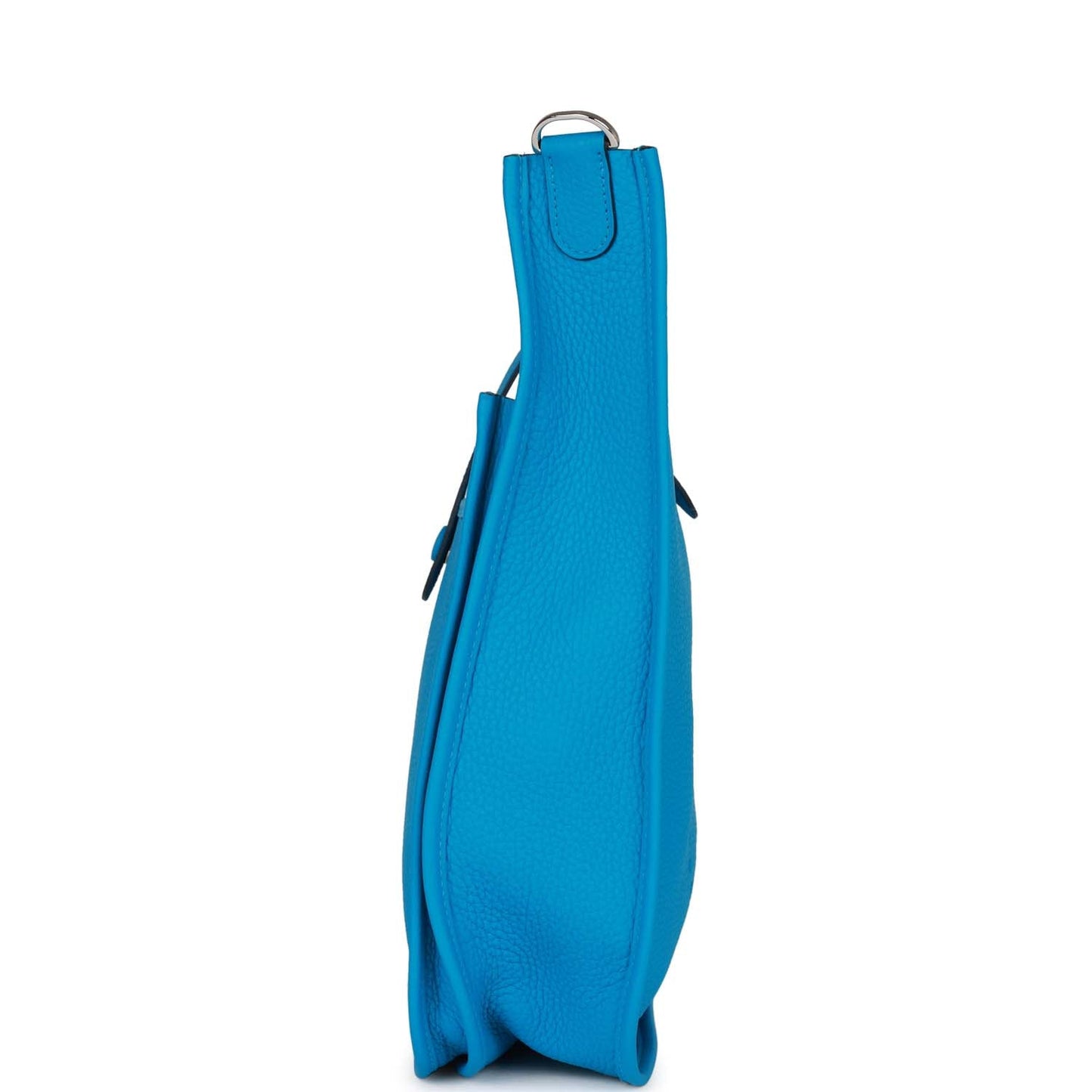 Luxury Hermes Evelyne III GM Bleu Frida Clemence Palladium Hardware