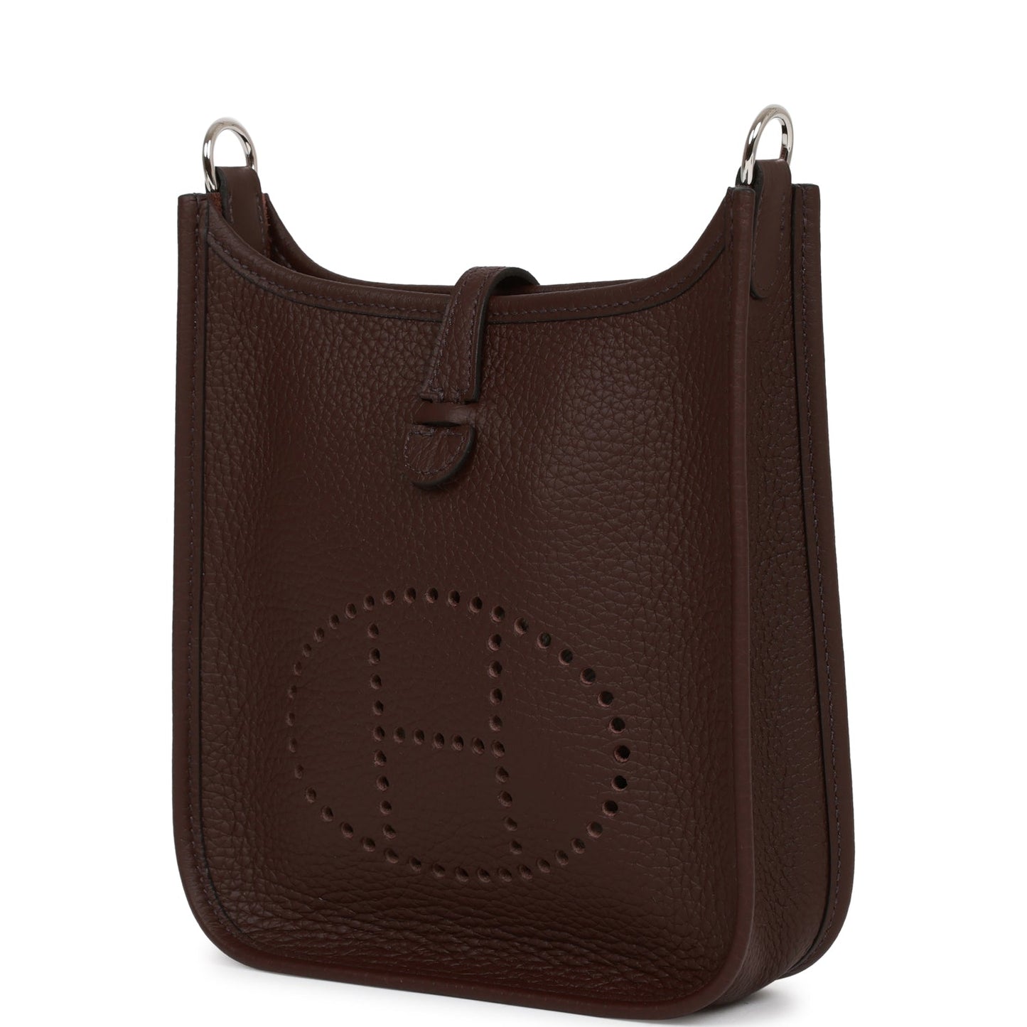 Luxury Hermes Evelyne TPM Rouge Sellier Clemence Palladium Hardware