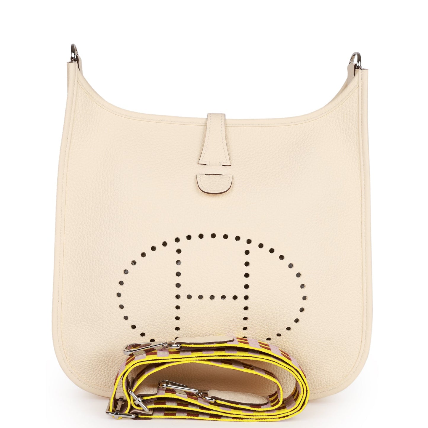 Luxury Hermes Evelyne III PM Nata Clemence Palladium Hardware