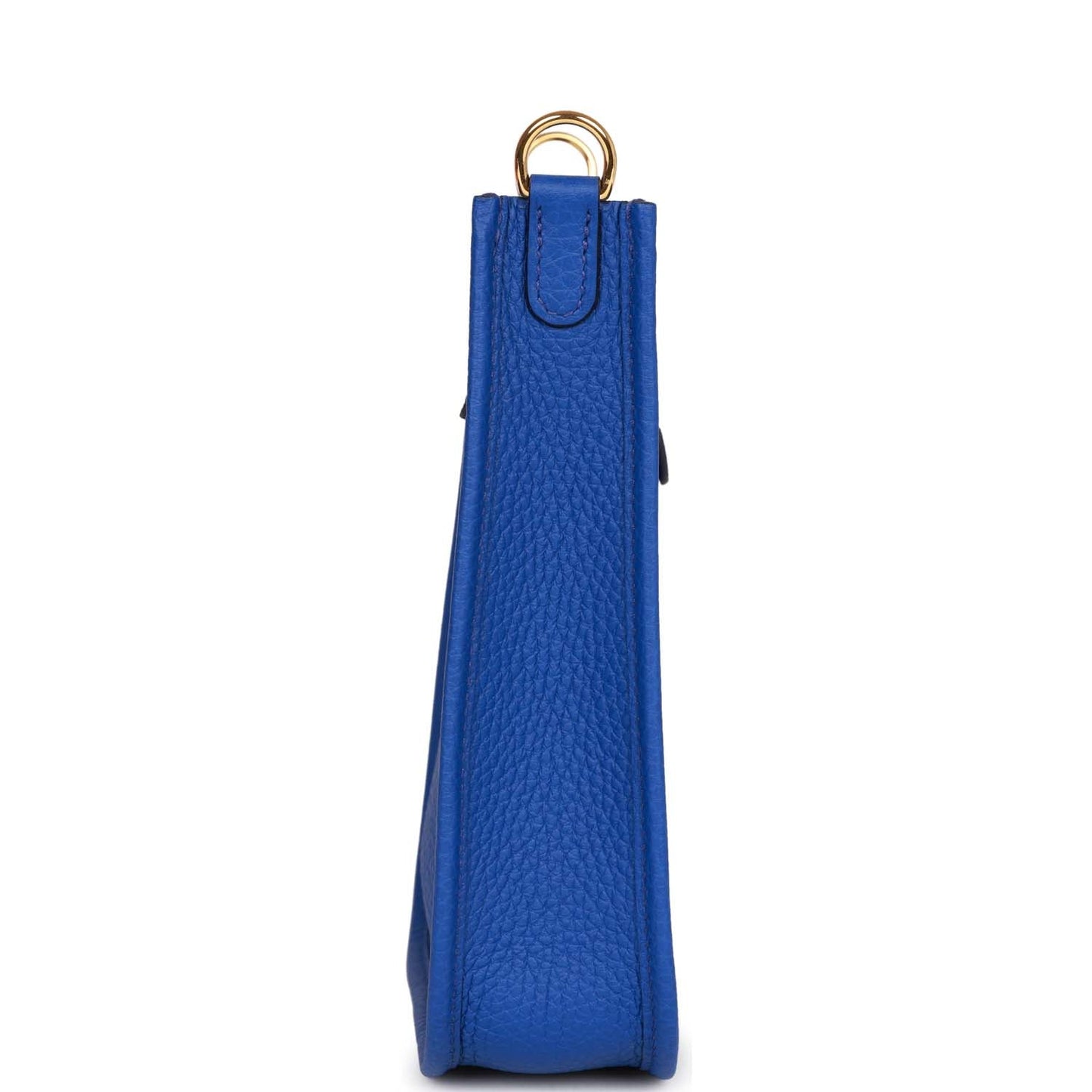 Luxury Hermes Evelyne TPM Bleu Electric Clemence Gold Hardware