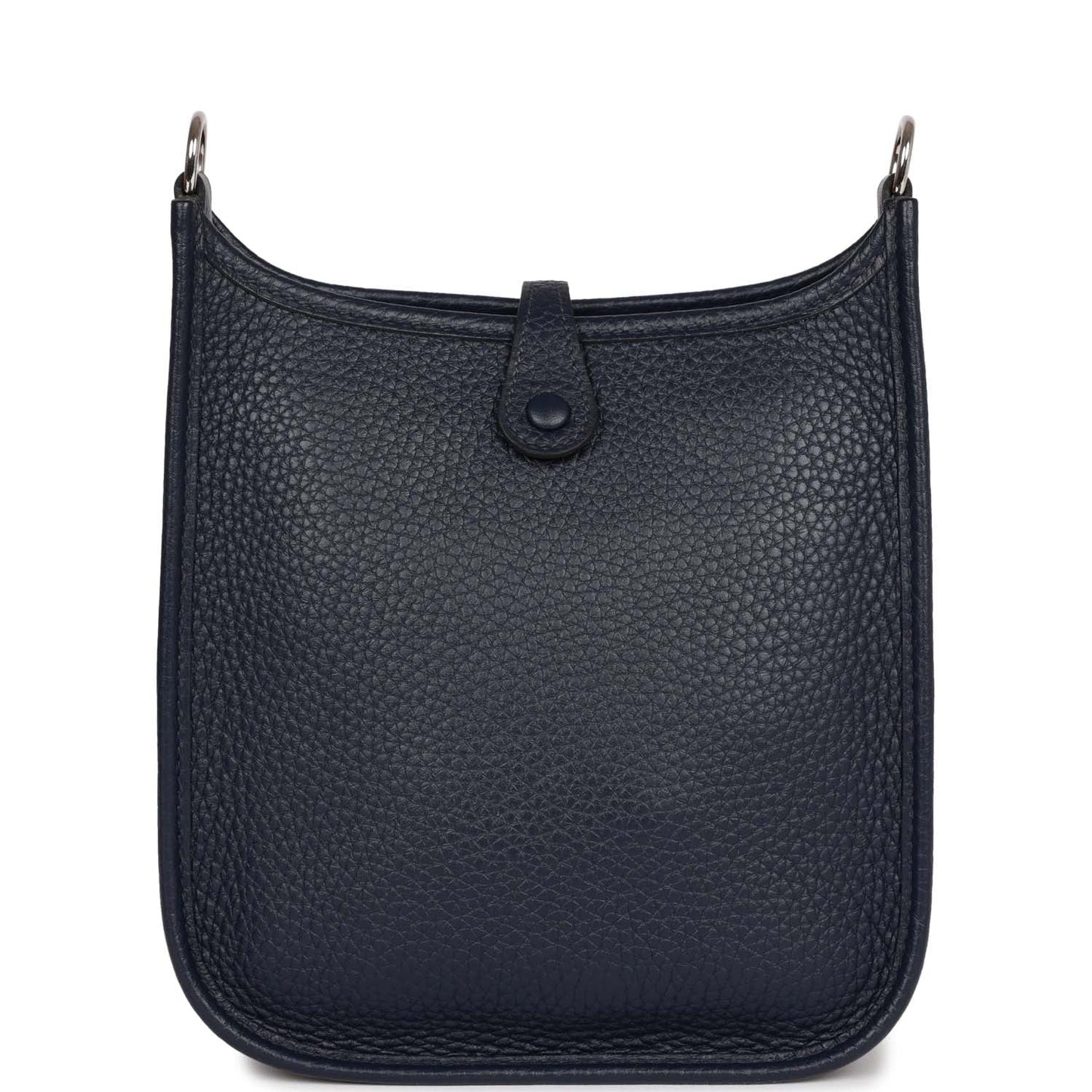 Luxury Hermes Evelyne TPM Bleu Nuit Clemence Palladium Hardware