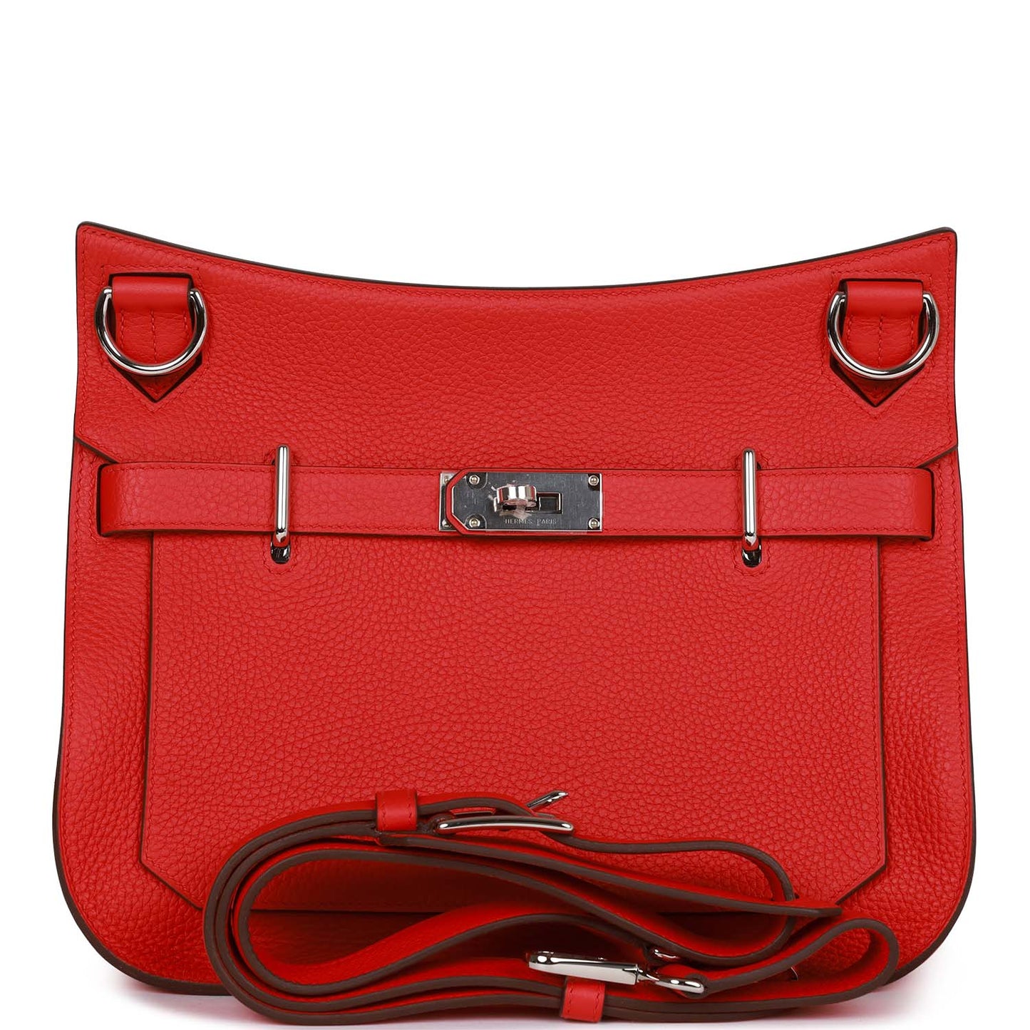 Luxury Hermes Jypsiere 28 Rouge De Coeur Clemence Palladium Hardware