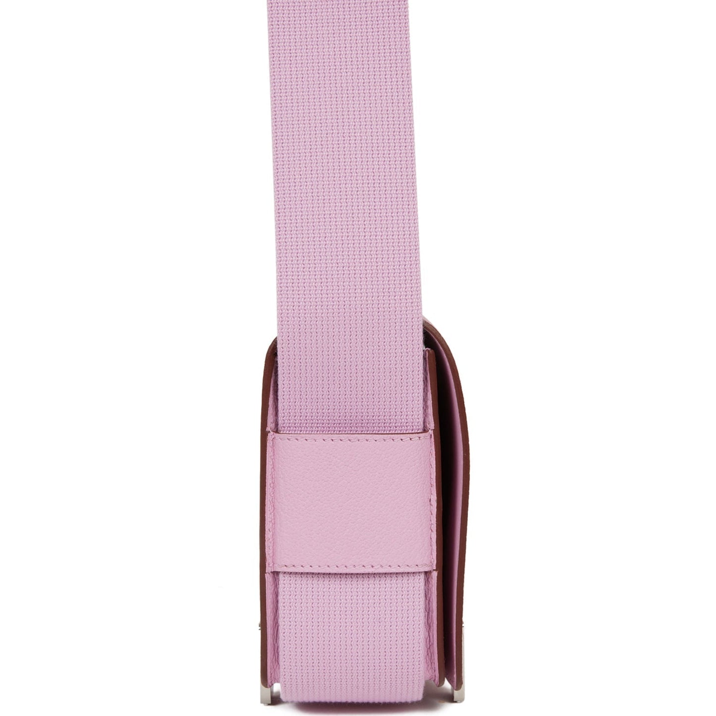 Luxury Hermes Geta Mauve Sylvestre Chevre Palladium Hardware