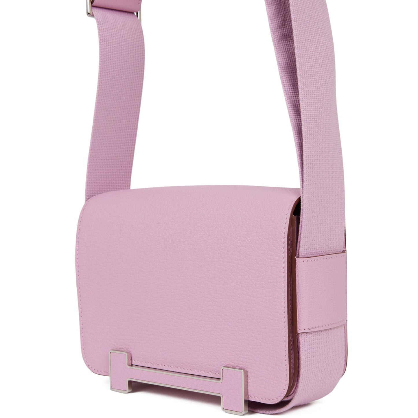 Luxury Hermes Geta Mauve Sylvestre Chevre Palladium Hardware