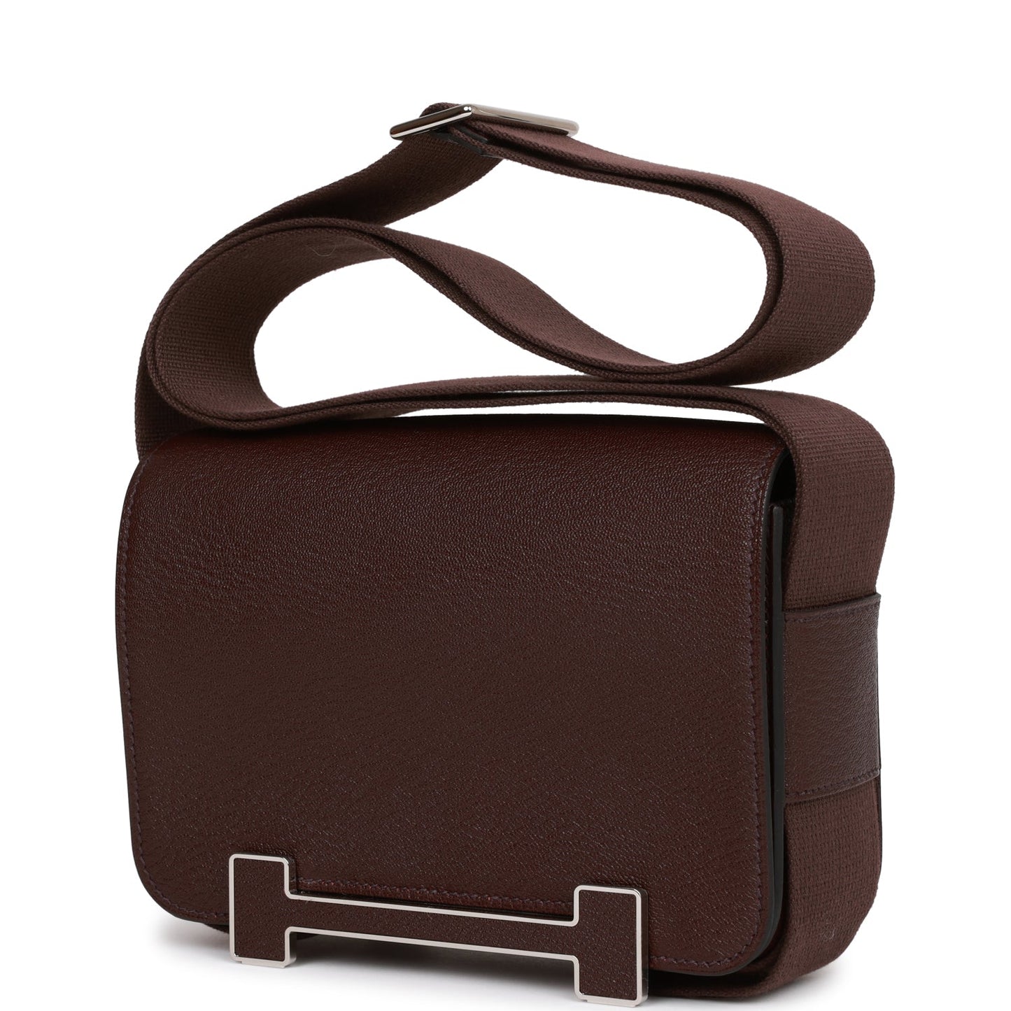 Luxury Hermes Geta Rouge Sellier Chevre Palladium Hardware