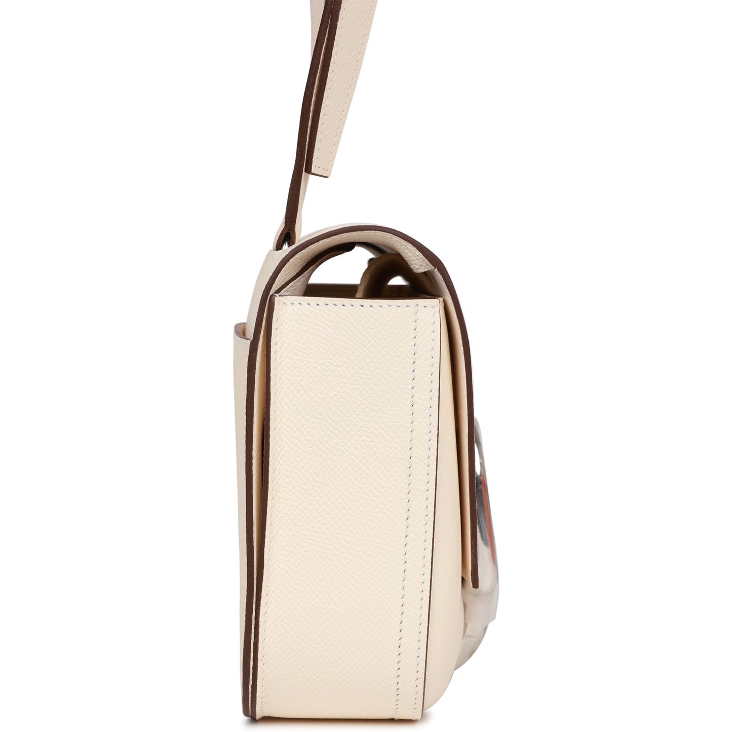 Luxury Hermes Mini Della Cavallera Nata Epsom Palladium Hardware