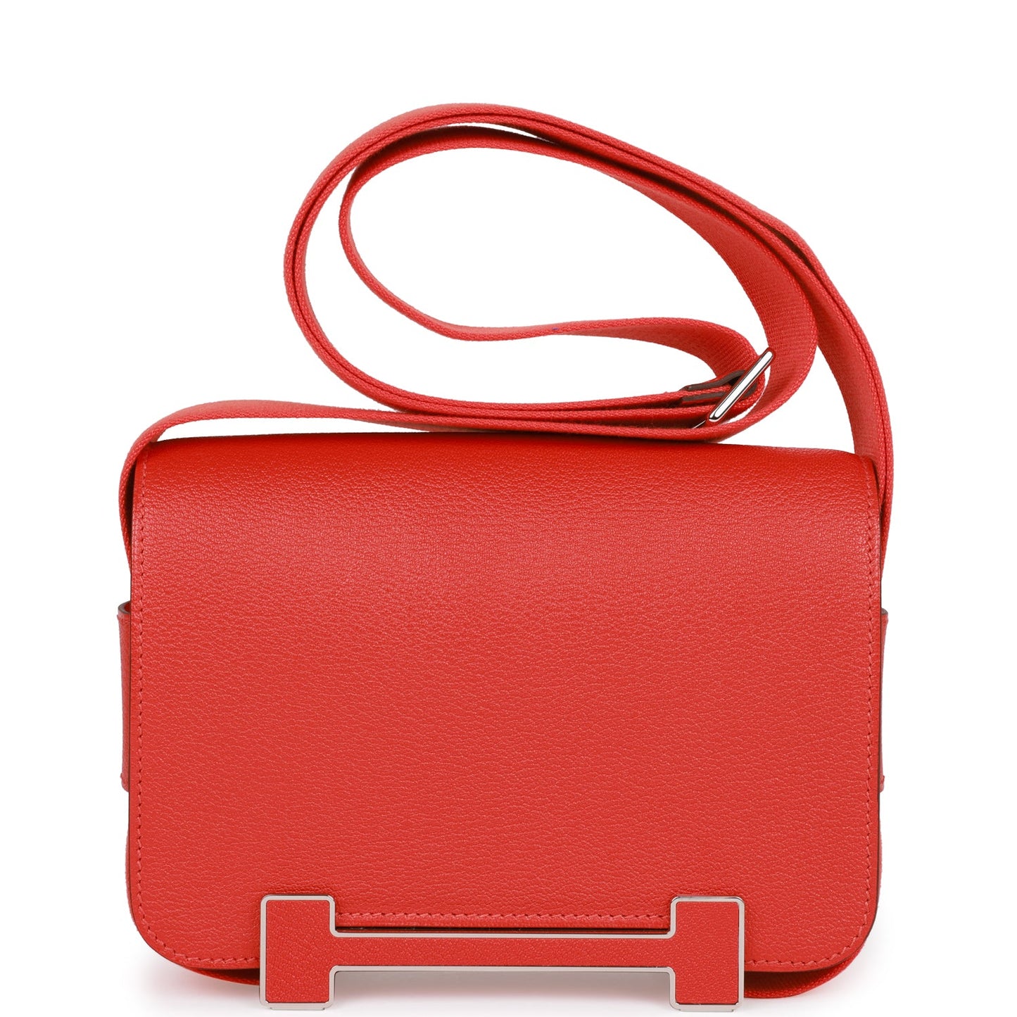 Luxury Hermes Geta Capucine Chevre Palladium Hardware