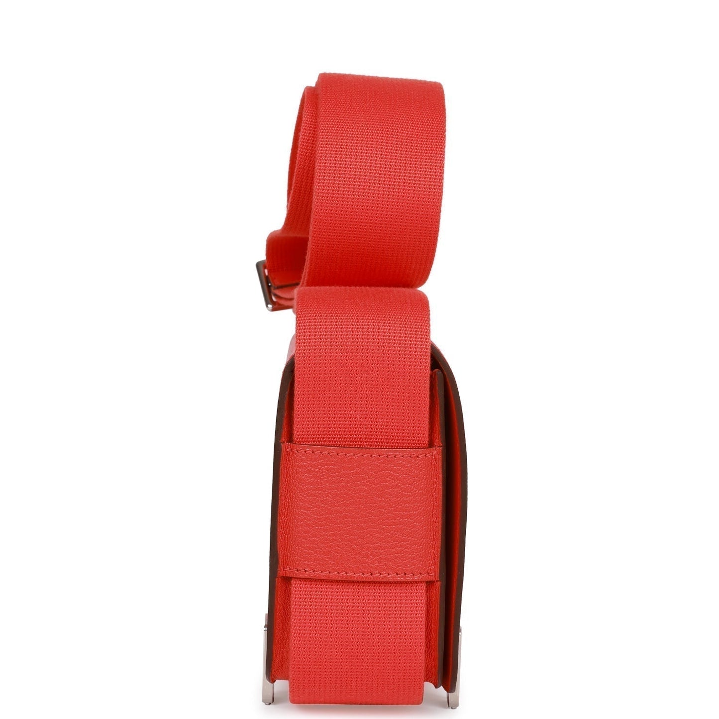 Luxury Hermes Geta Capucine Chevre Palladium Hardware