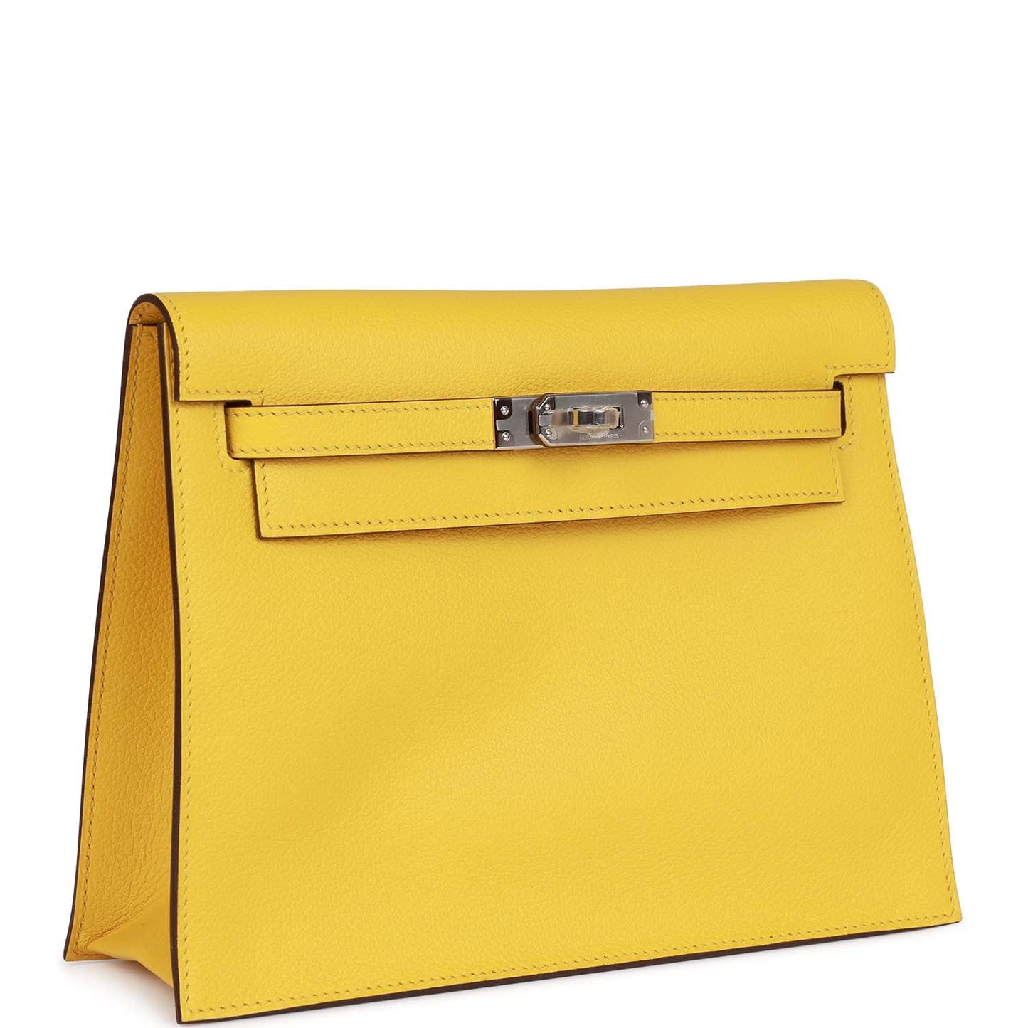 Luxury Hermes Kelly Danse Lime Evercolor Palladium Hardware