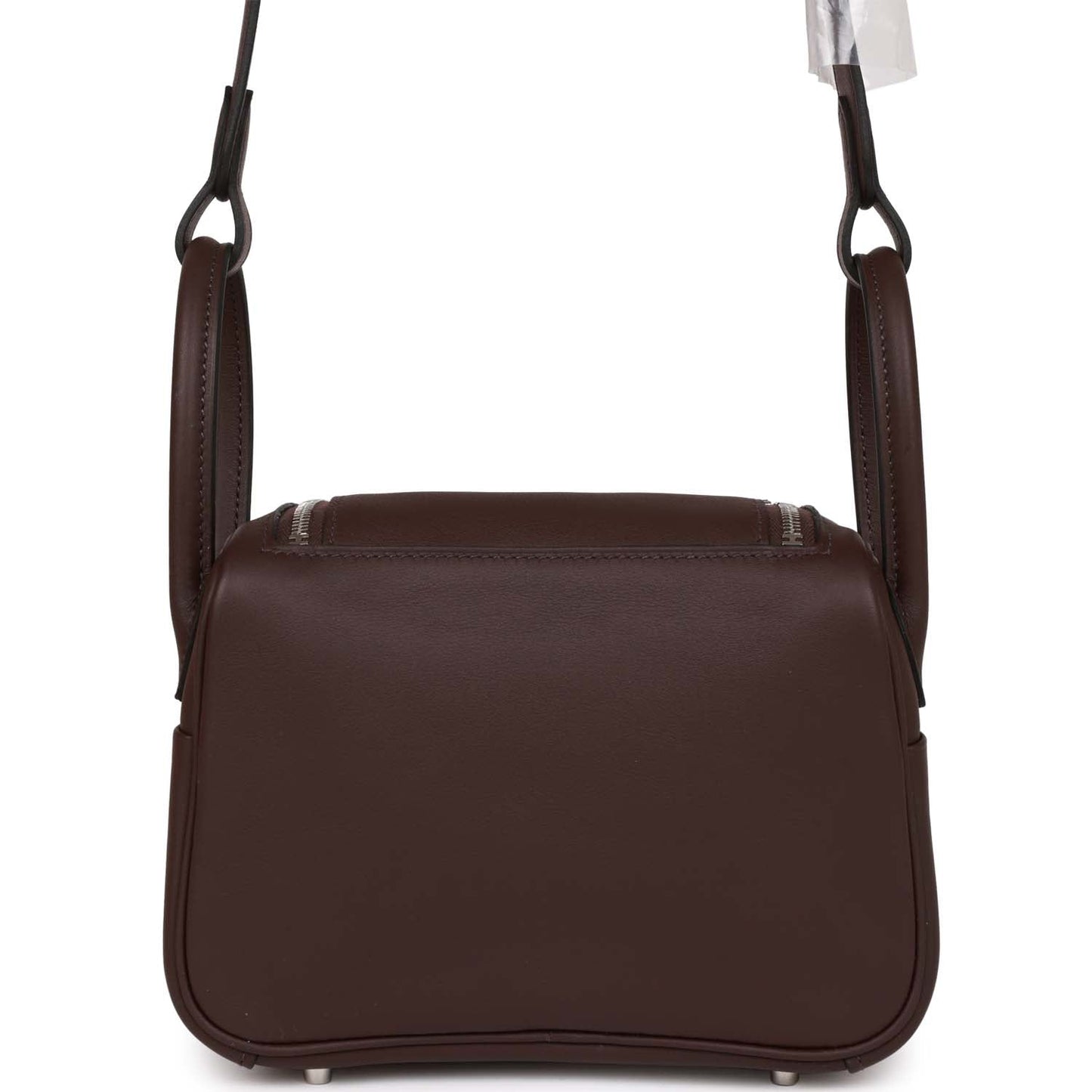 Luxury Hermes Mini Lindy Rouge Sellier Verso Swift Palladium Hardware