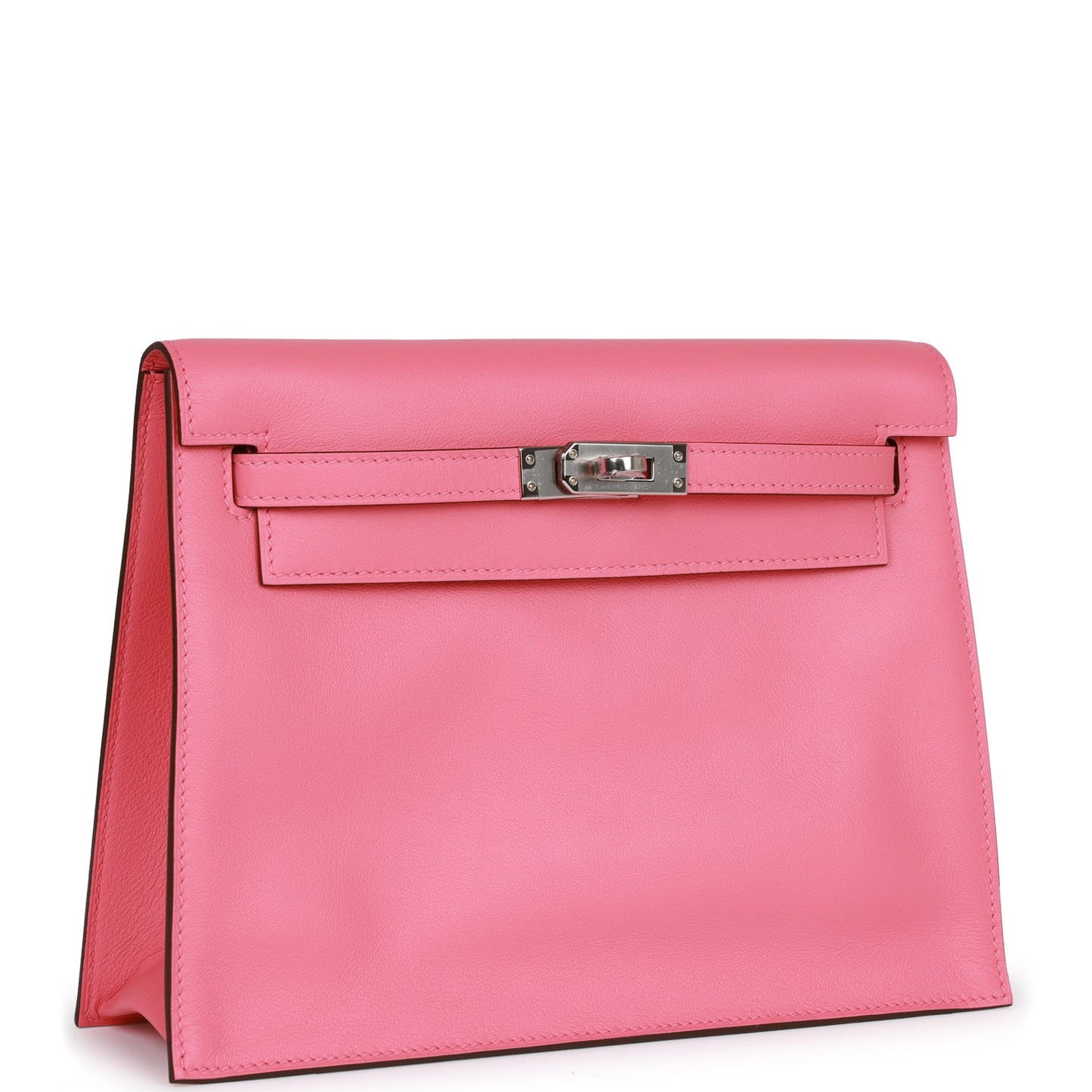 Luxury Hermes Kelly Danse Rose Azalee Swfit Palladium Hardware