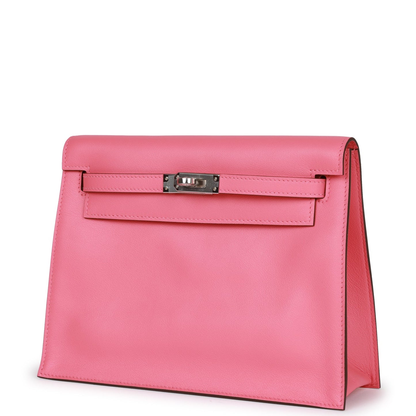 Luxury Hermes Kelly Danse Rose Azalee Swfit Palladium Hardware