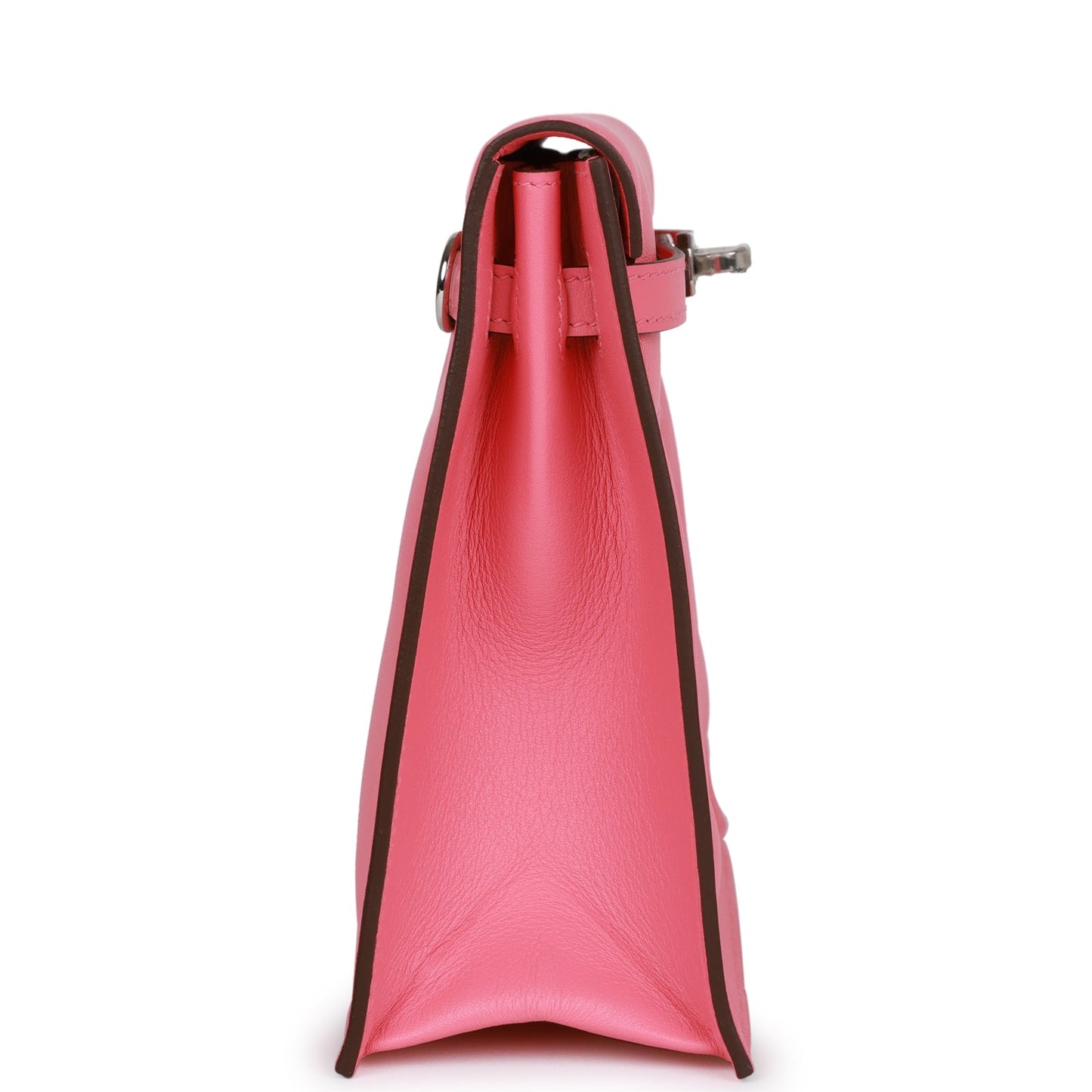 Luxury Hermes Kelly Danse Rose Azalee Swfit Palladium Hardware