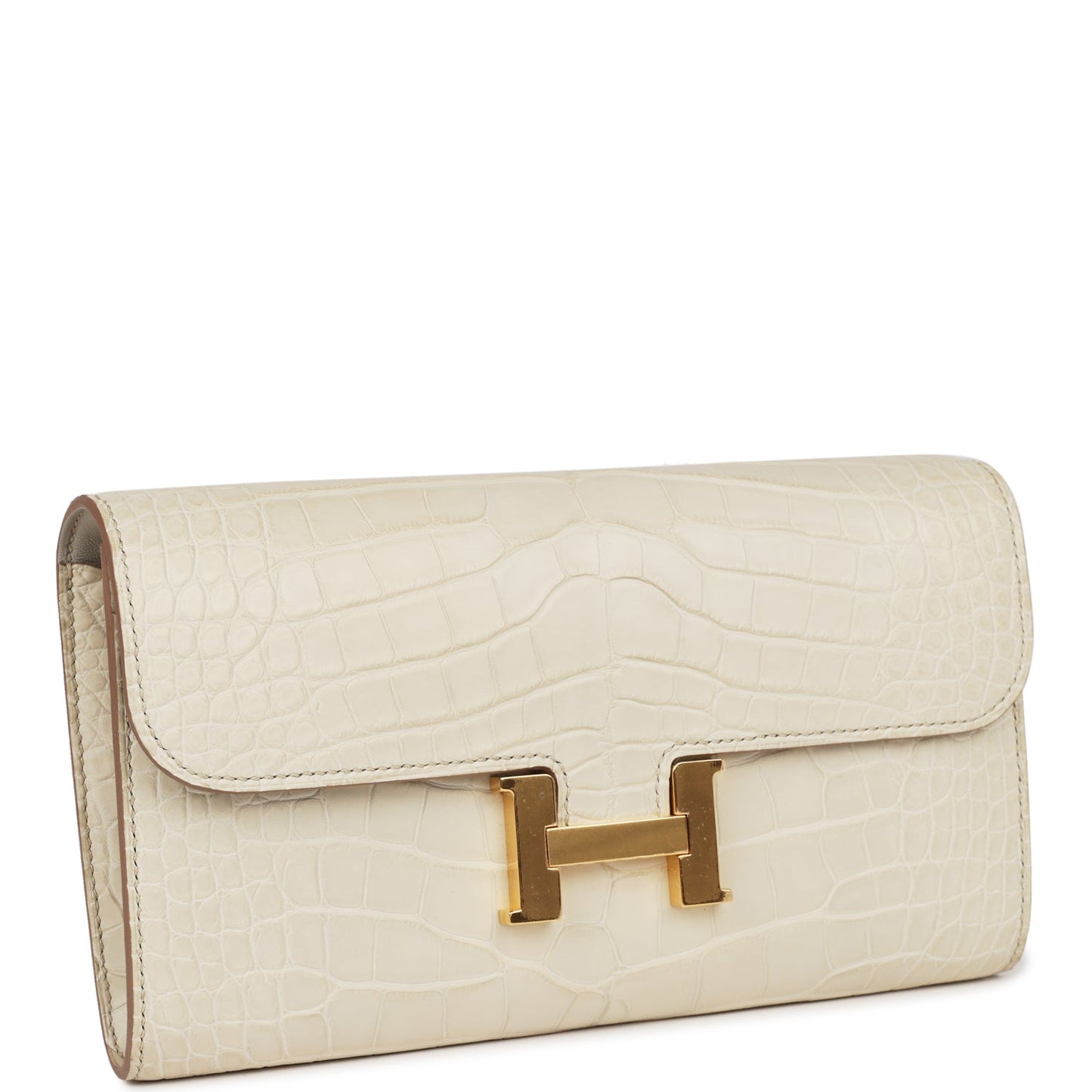 Hermes Constance Wallet To Go Beton Matte Alligator Gold Hardware
