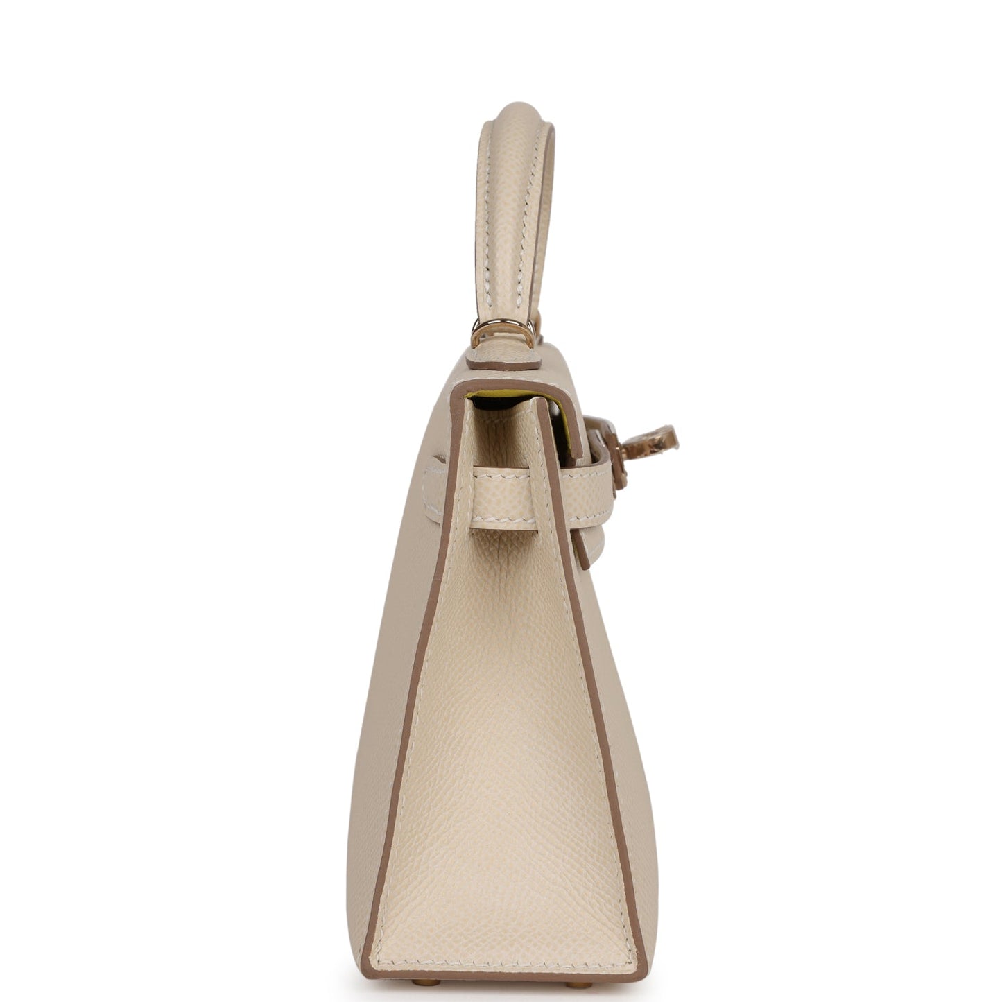 Hermes Kelly 20 Sellier Craie Verso Epsom Permabrass Hardware