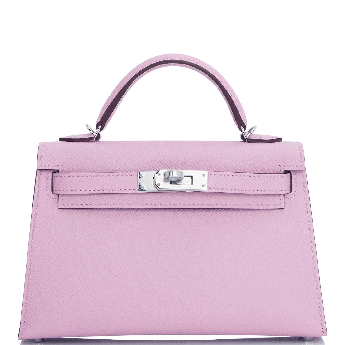 Hermes Kelly 20 Sellier Mauve Sylvestre Epsom Palladium Hardware