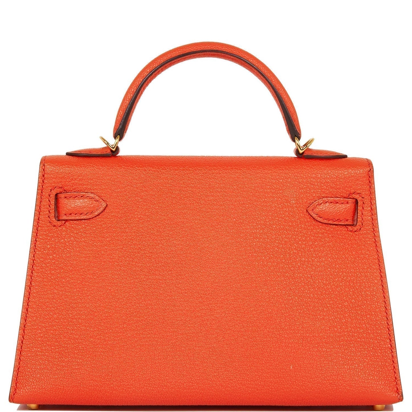 Hermes Kelly 20 Sellier Feu Chevre Gold Hardware