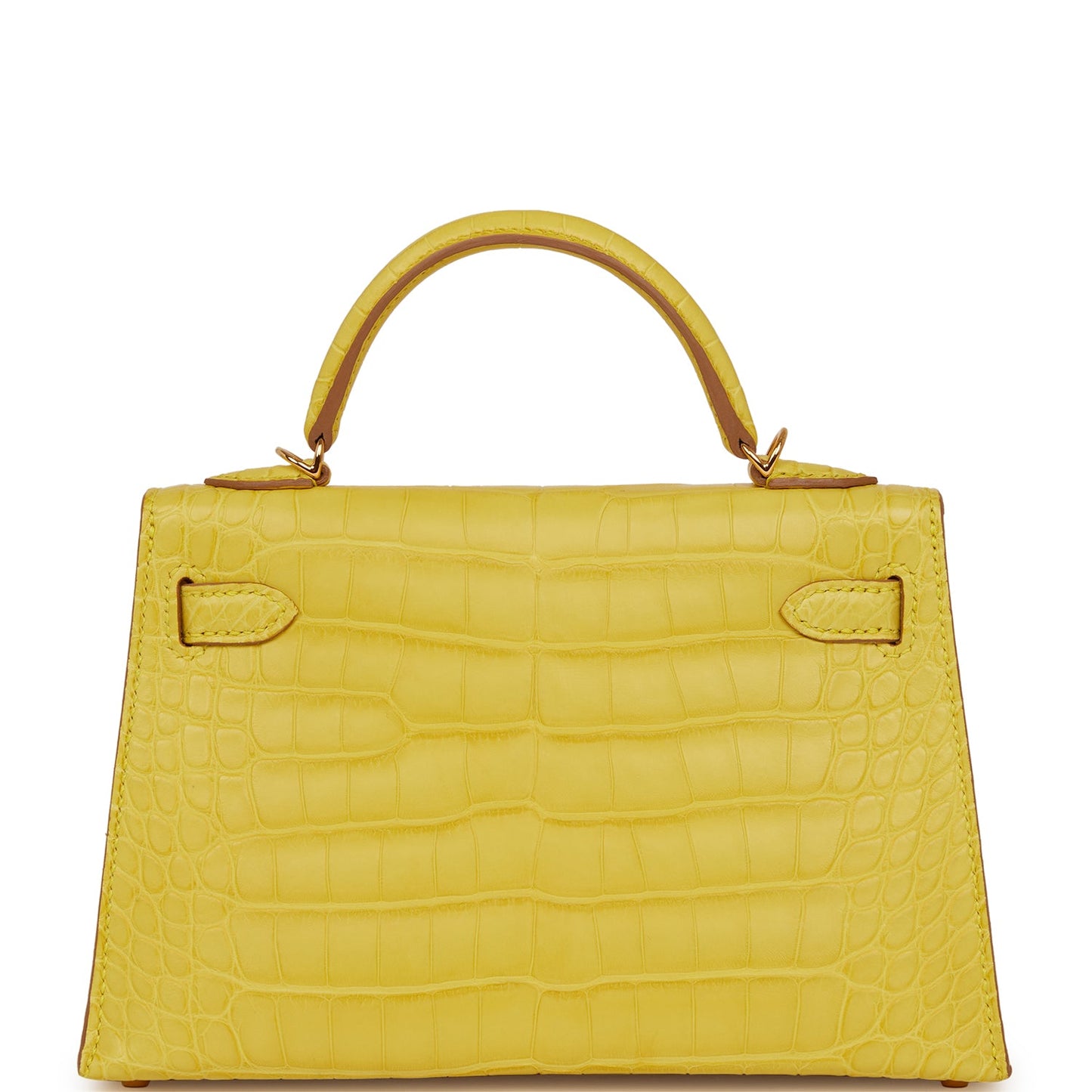 Hermes Kelly 20 Sellier Mimosa Matte Alligator Gold Hardware