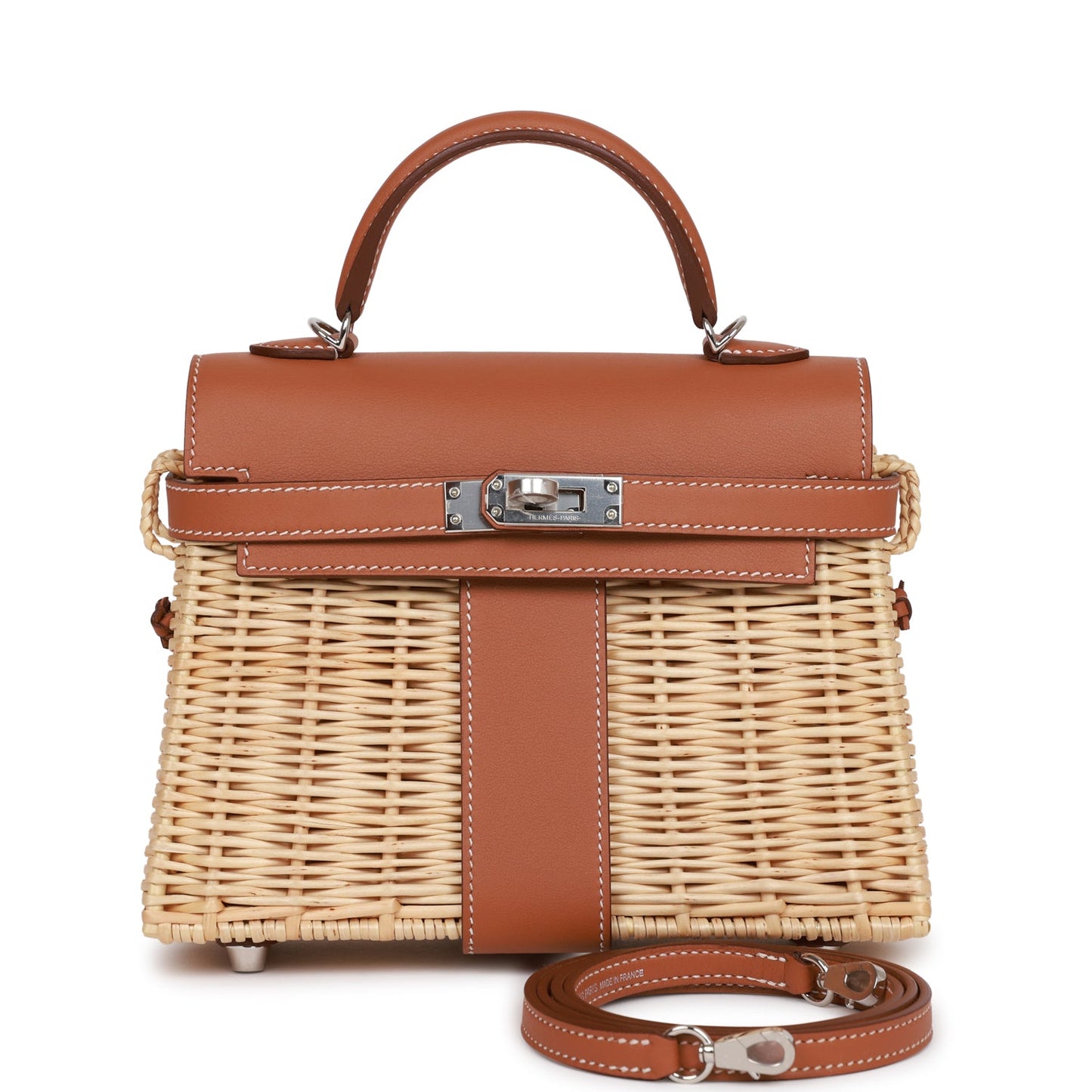 Top Quality Luxury Hermes Mini Picnic Kelly 20 Gold Swift Palladium Hardware